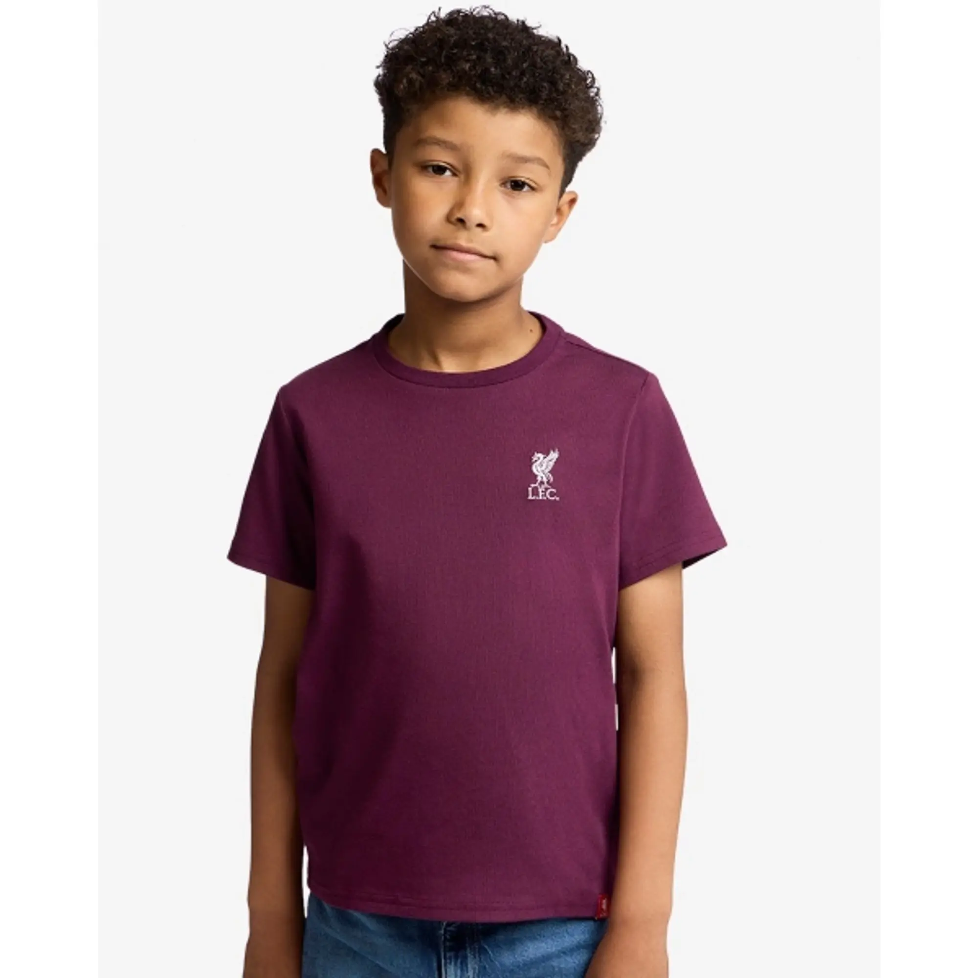 LFC Juniors Liverbird Emblem Tee Cherry