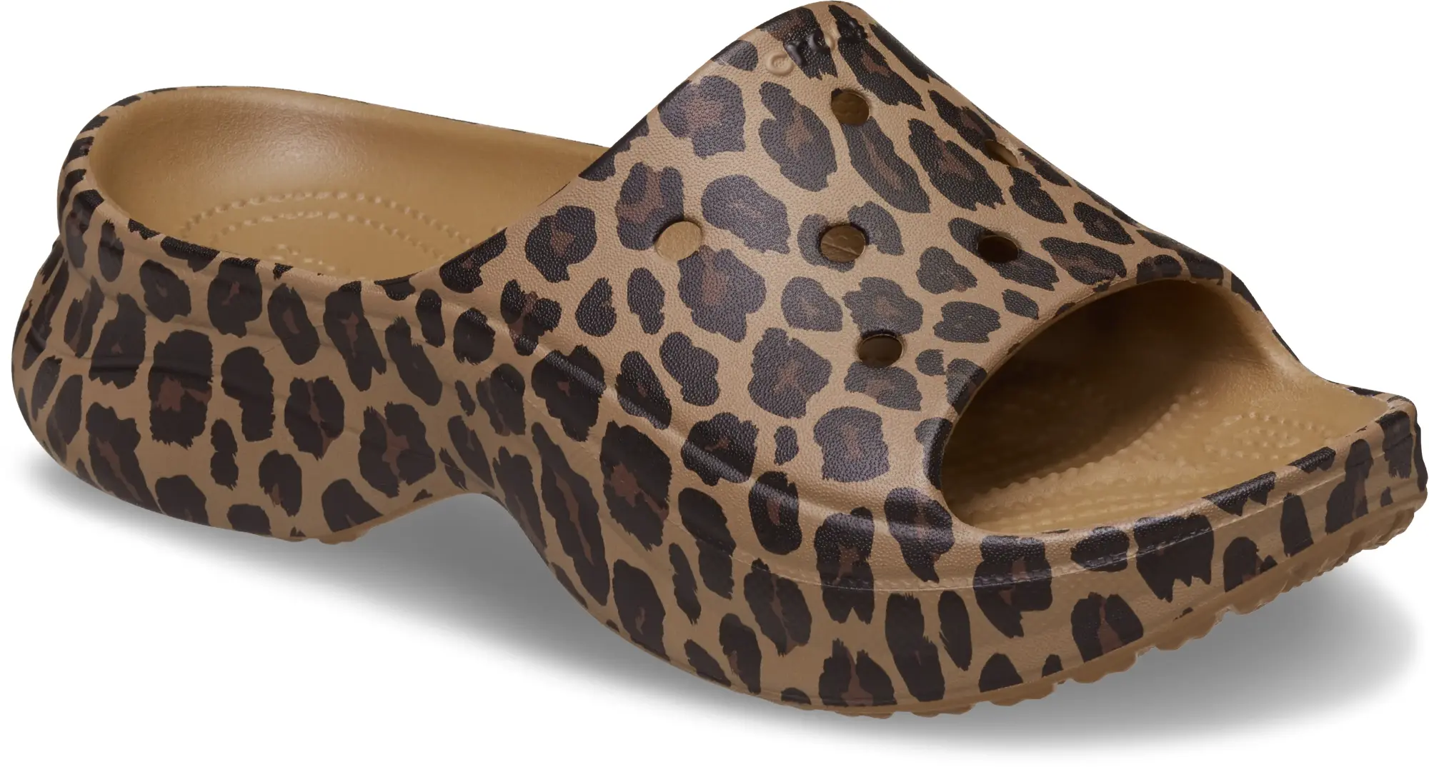 Crocs | Women | Bae Animal | Slides | Sepia / Leopard | 3