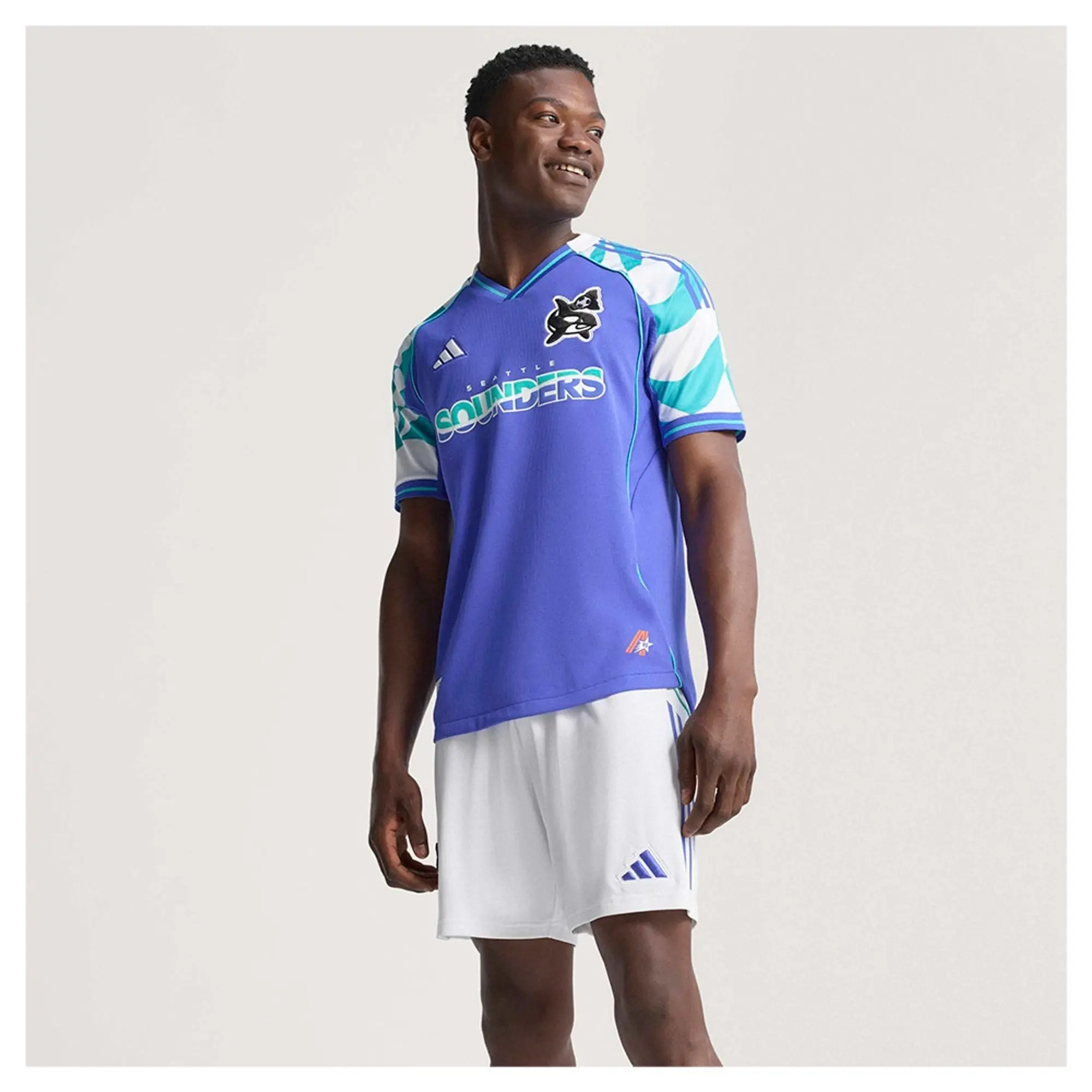Adidas Seattle Sounders Fc 25/26 Authentic Third Short Sleeve T-shirt
