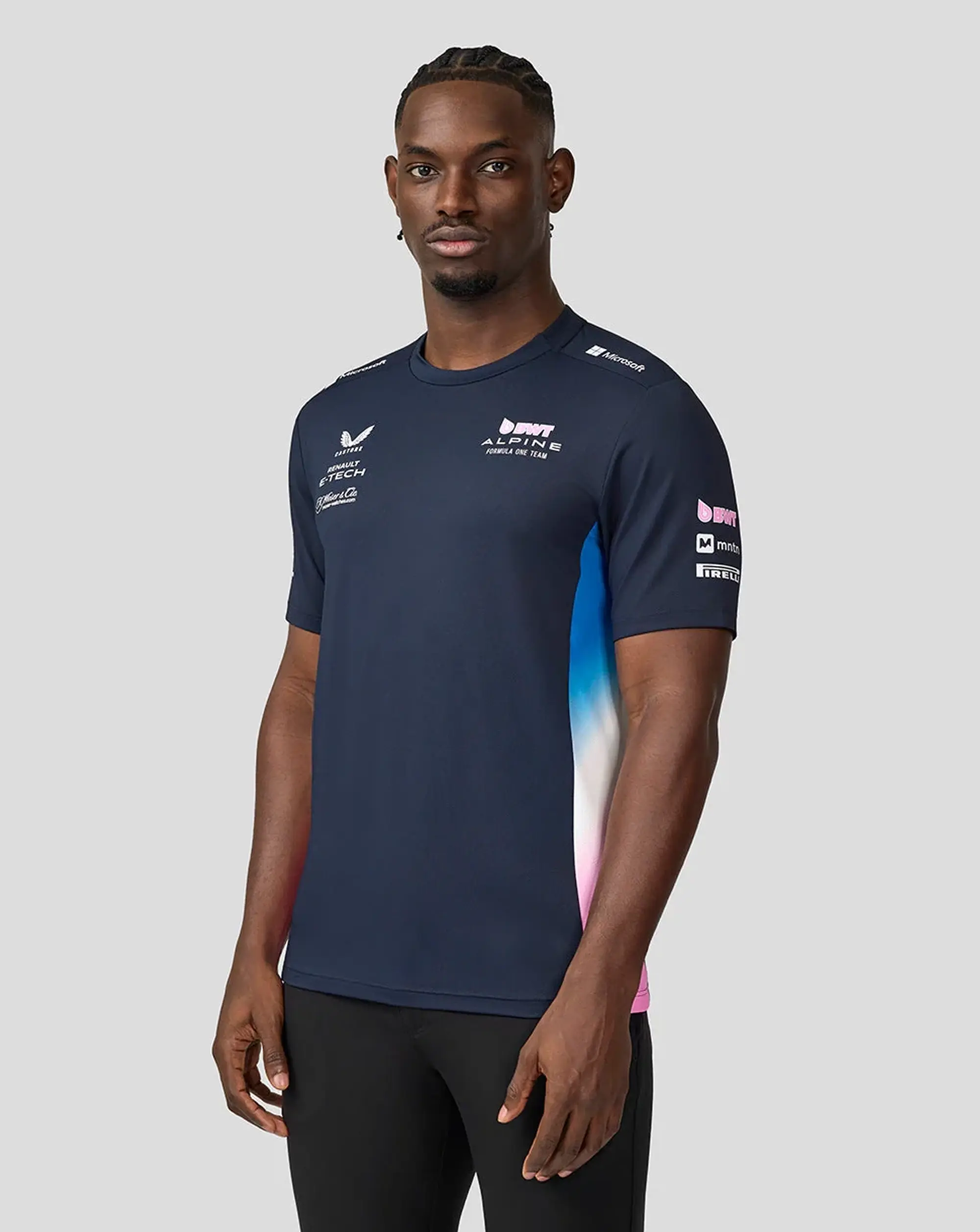 Castore Bwt Alpine Formula One Team Men’S Official Set Up T-shirt - Navy