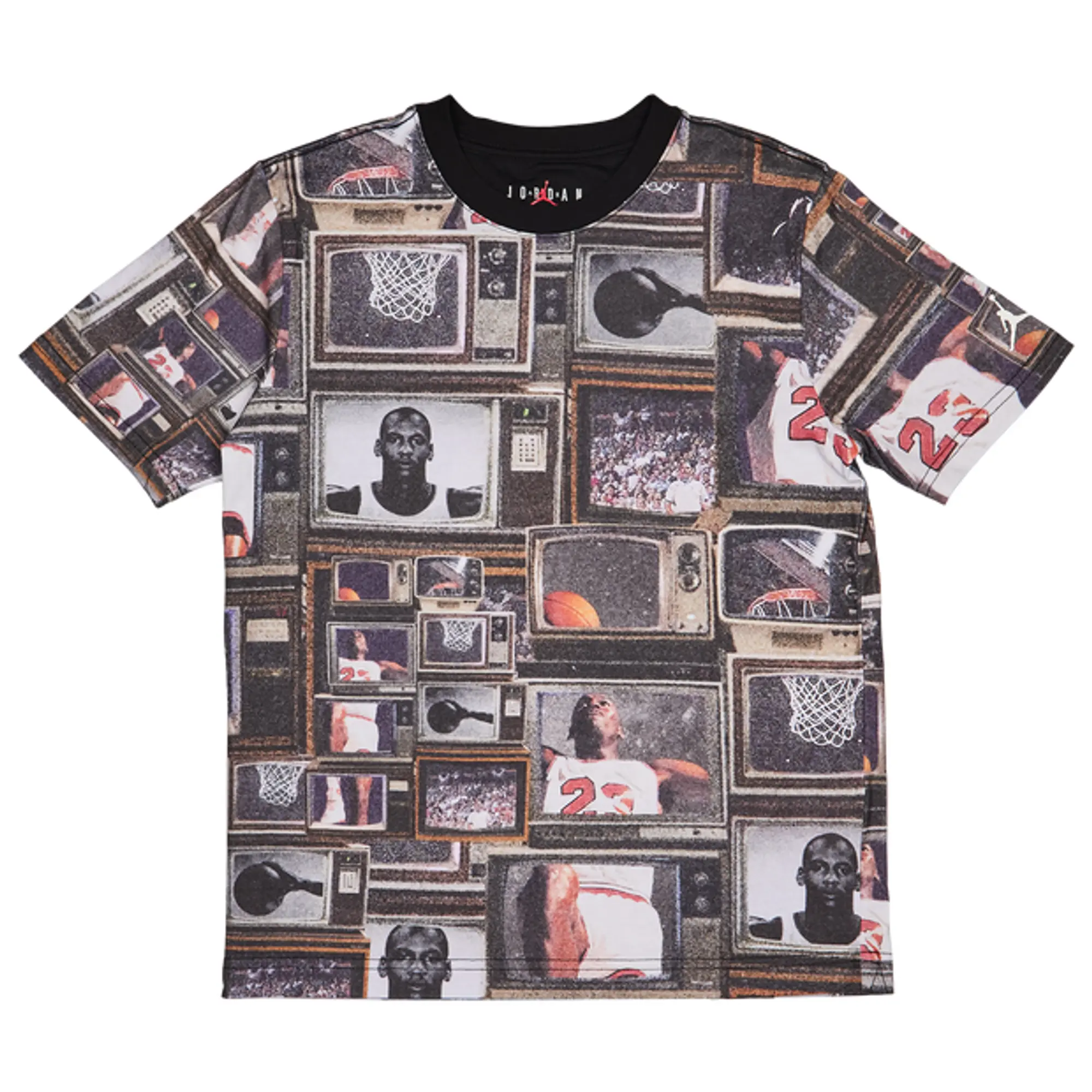 Jordan Brooklyn Aop Unisex T-Shirts - Black