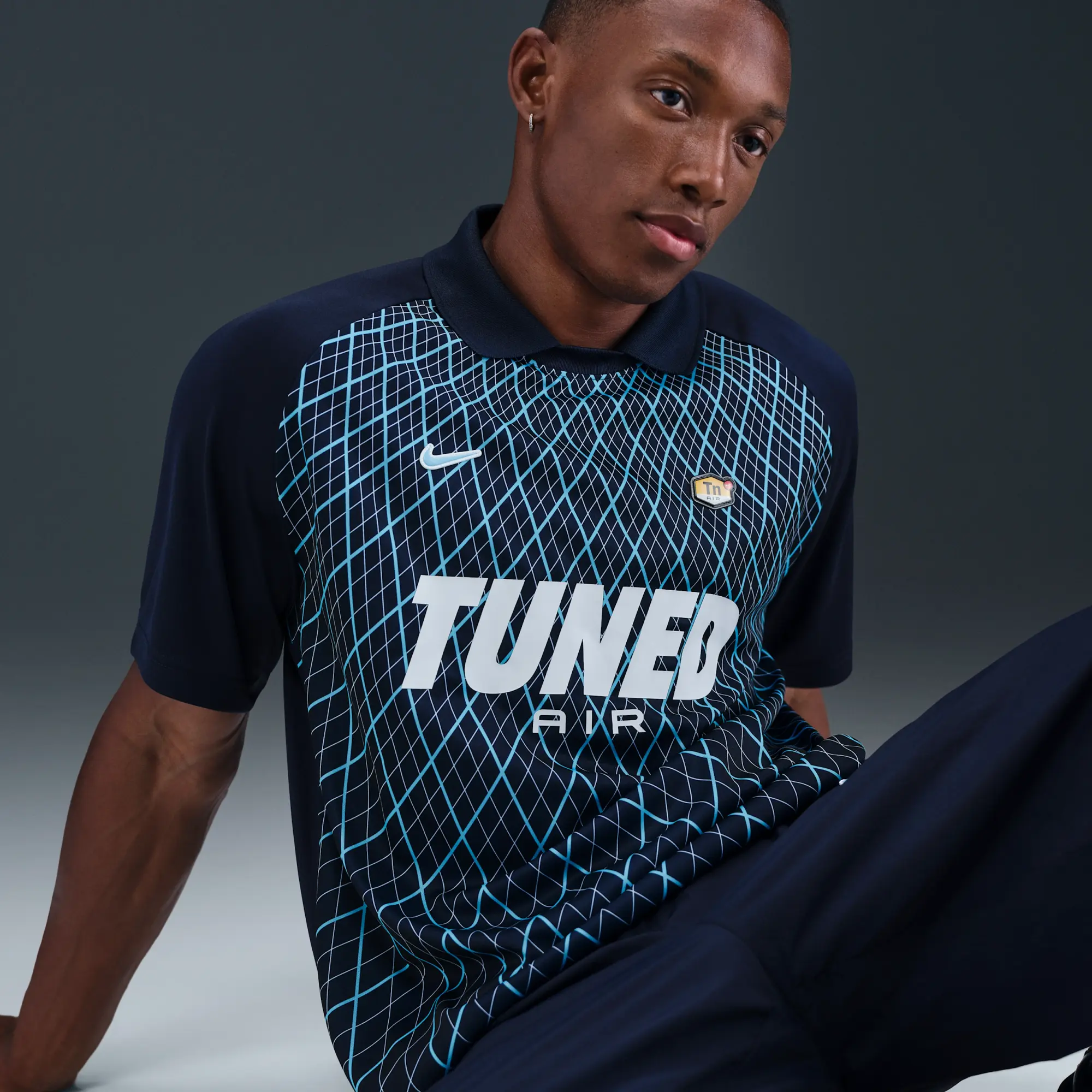 Nike Sportswear Men's Football Shirt - Blue - Polyester