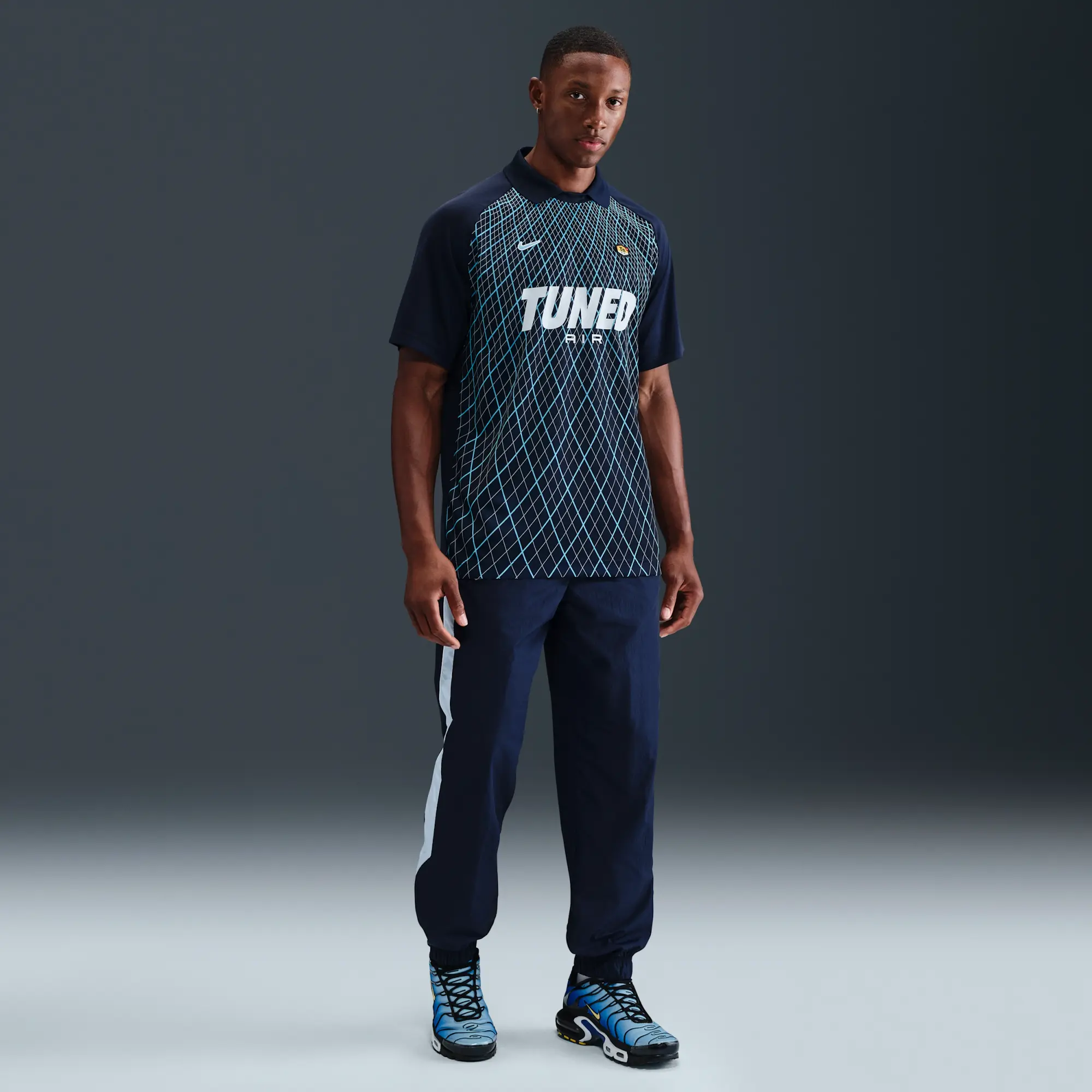 Nike Sportswear Men's Football Shirt - Blue - Polyester