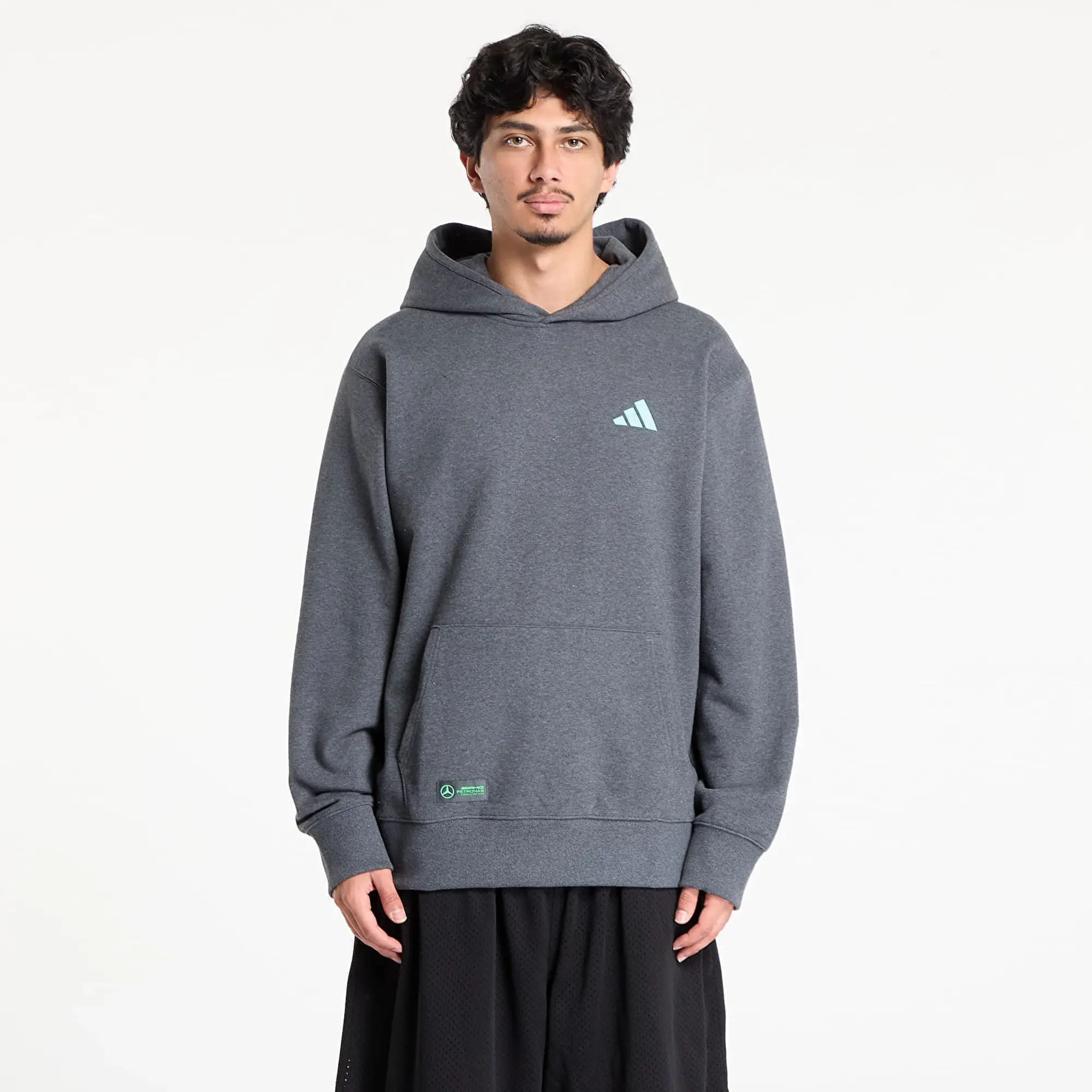 Sweatshirt Adidas Mercedes - Amg Petronas Formula One Team Premium Sweat Hood Dark Grey Heather L