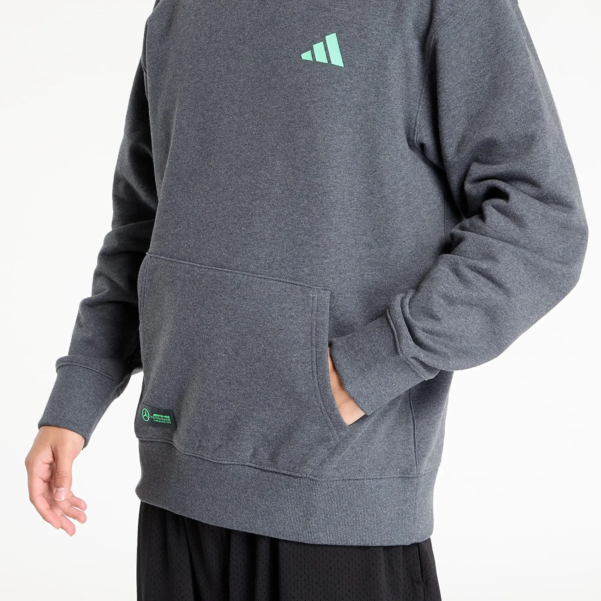 Sweatshirt Adidas Mercedes - Amg Petronas Formula One Team Premium Sweat Hood Dark Grey Heather L