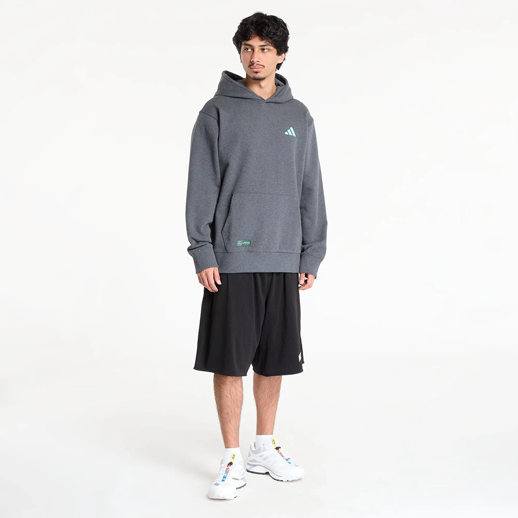 Sweatshirt Adidas Mercedes - Amg Petronas Formula One Team Premium Sweat Hood Dark Grey Heather L