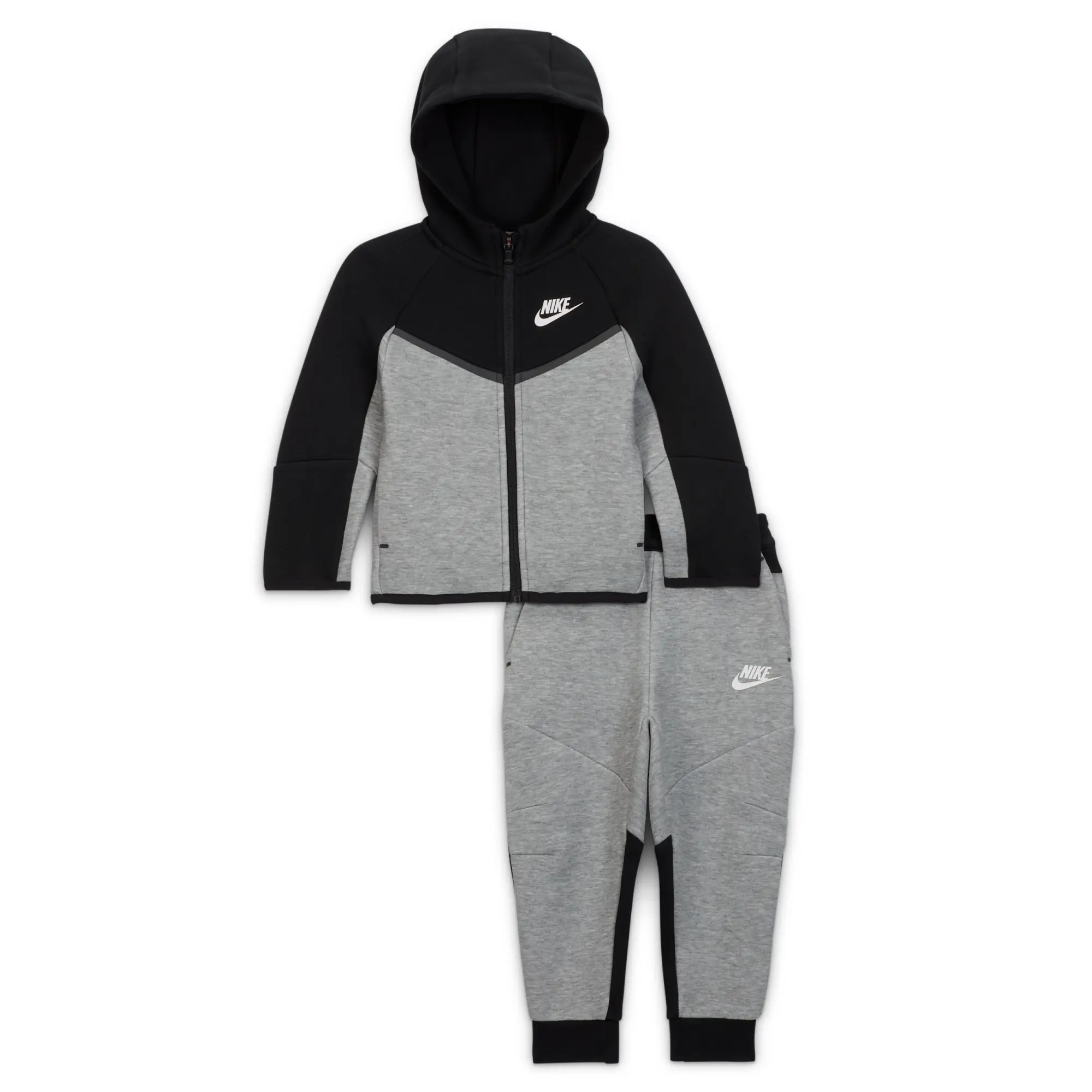 Nike Sportswear Baby Tech Fleece 2-Piece Full-Zip Set - Grey - Cotton