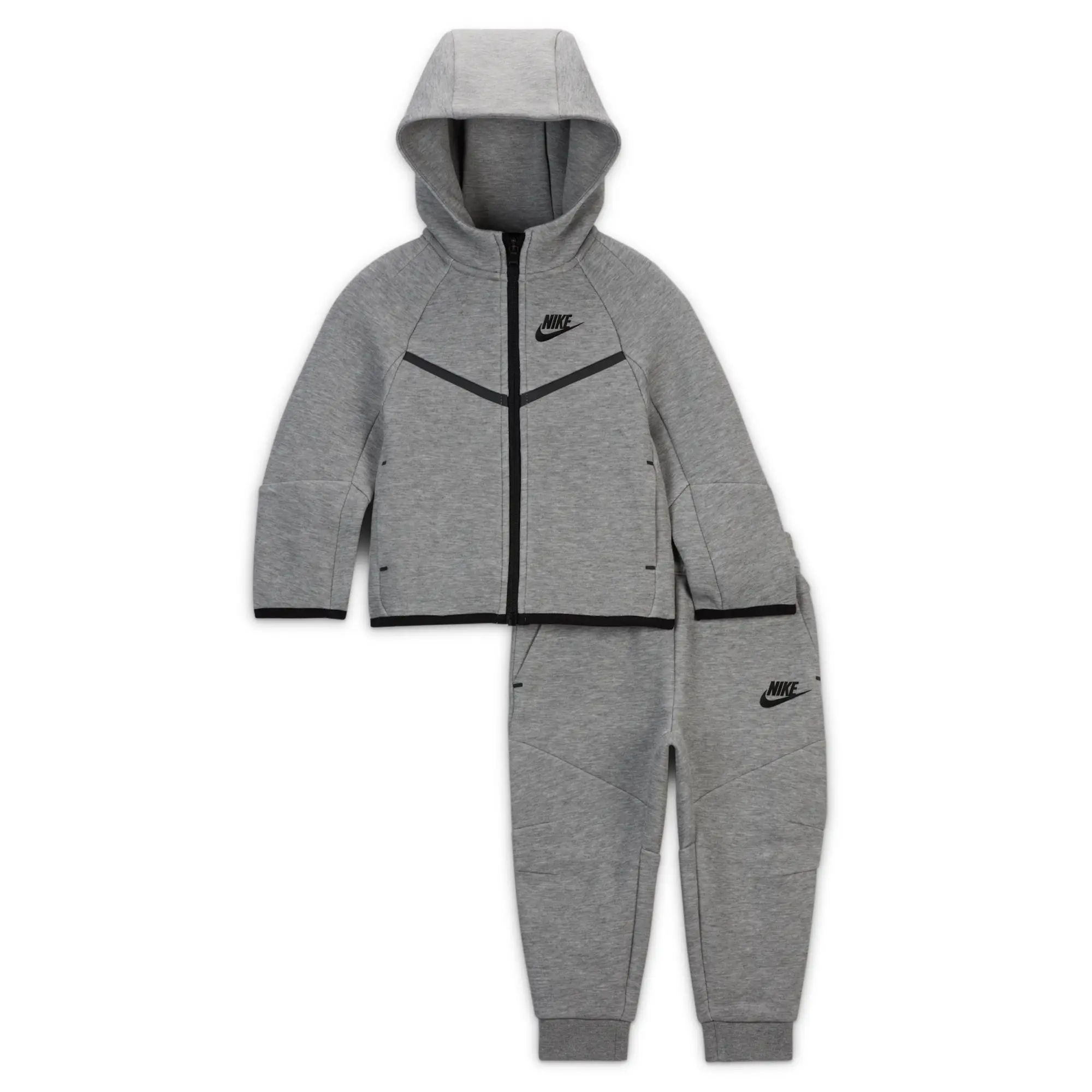 Nike Sportswear Baby Tech Fleece 2-Piece Full-Zip Set - Grey - Cotton