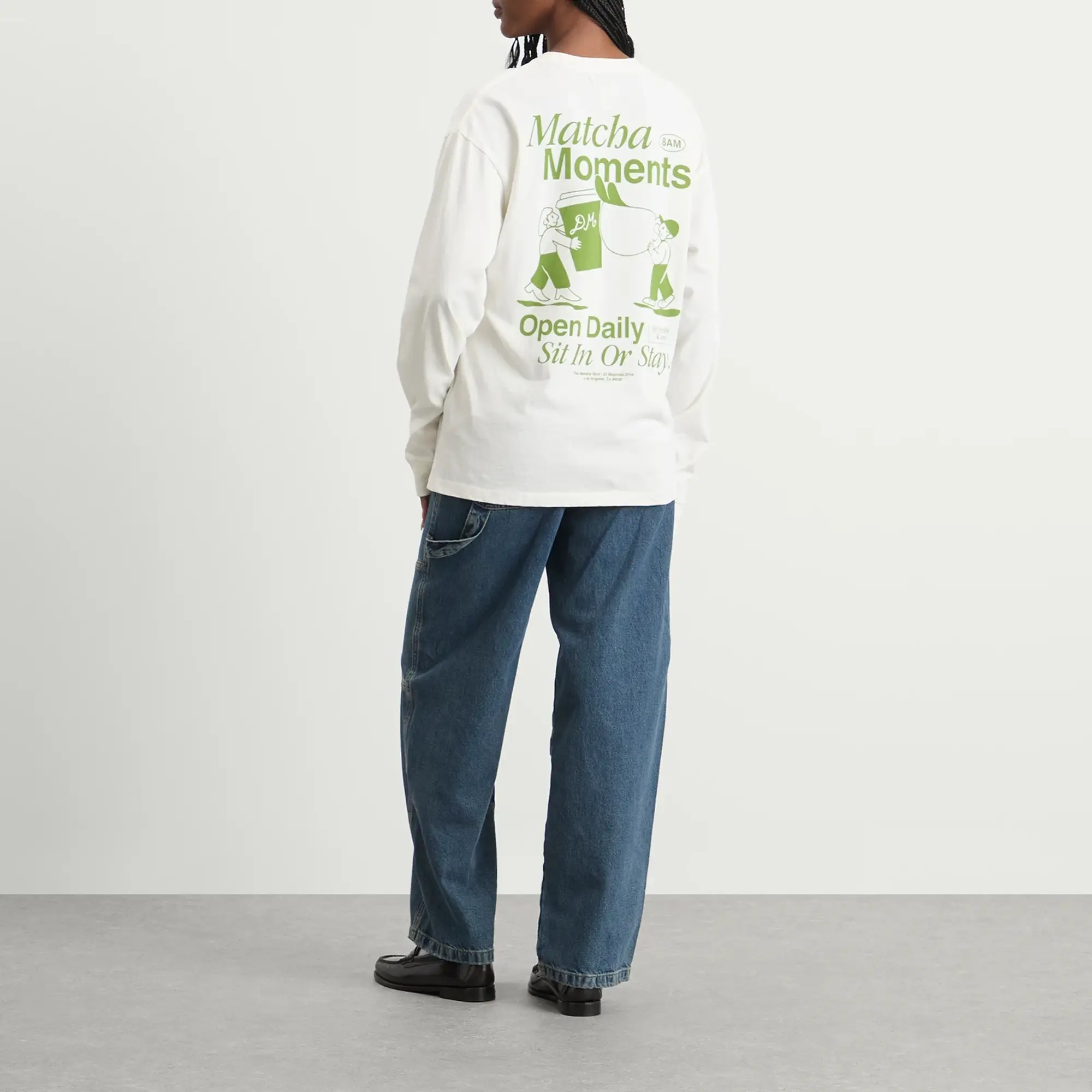 Damson Madder Women's Matcha Moments Long Sleeve T-Shirt Ercu