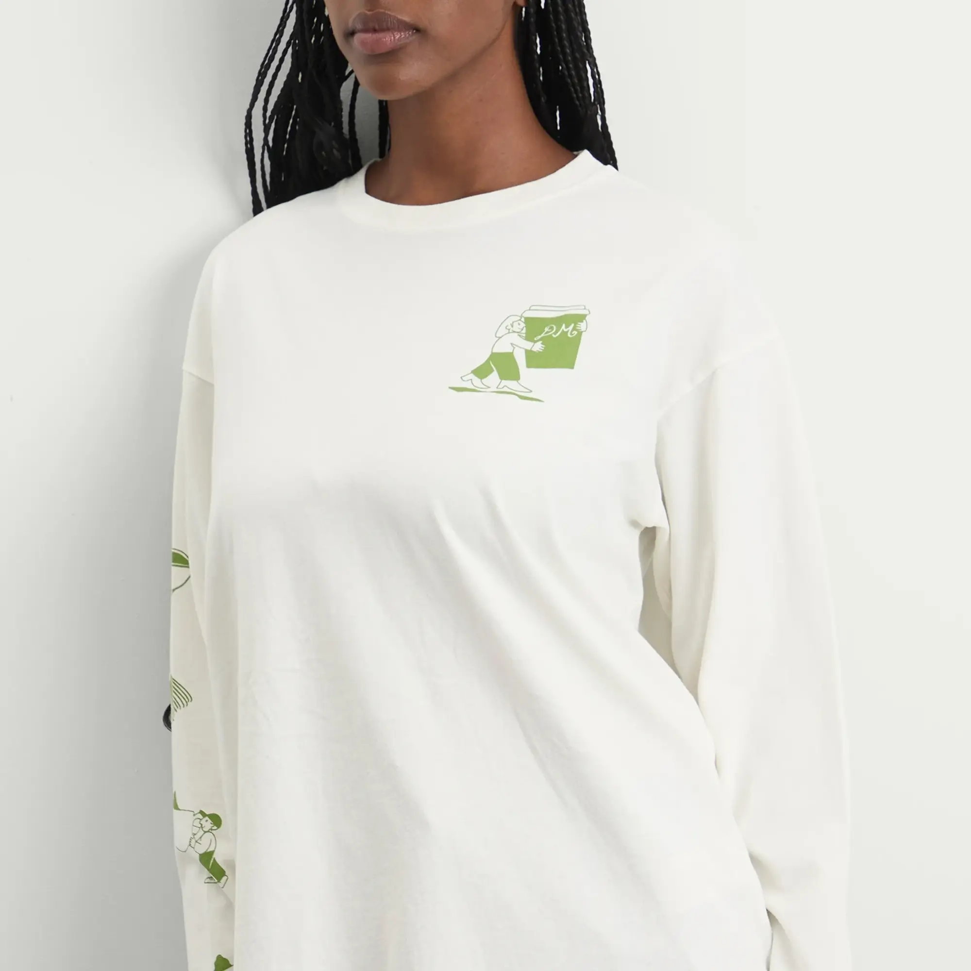 Damson Madder Women's Matcha Moments Long Sleeve T-Shirt Ercu