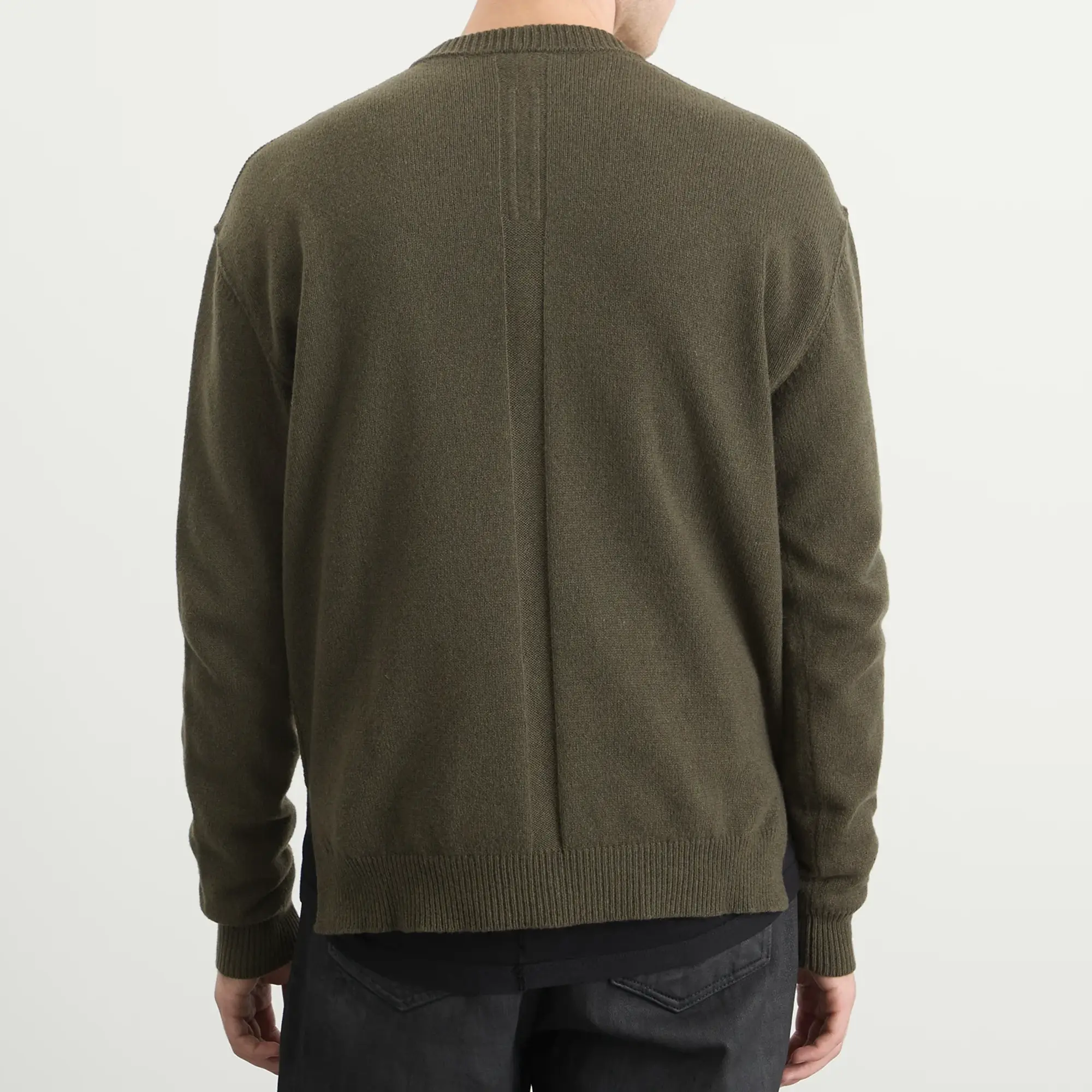 Rick Owens Men's Round Neck Knit Crew Bosco