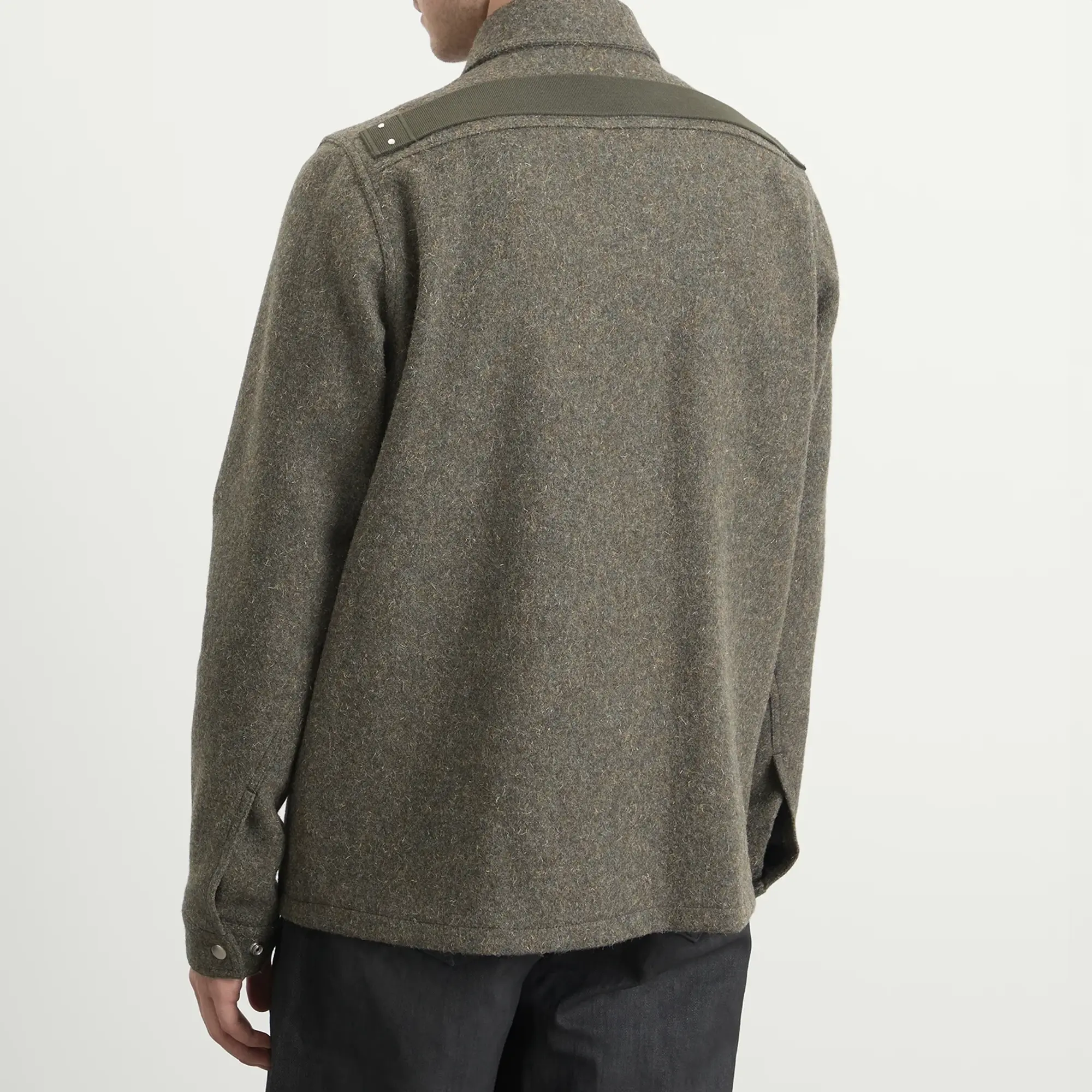 Rick Owens Men's Brad Wool Jacket Bosco
