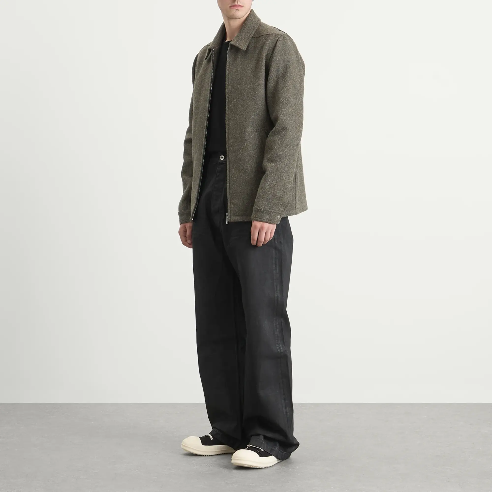 Rick Owens Men's Brad Wool Jacket Bosco