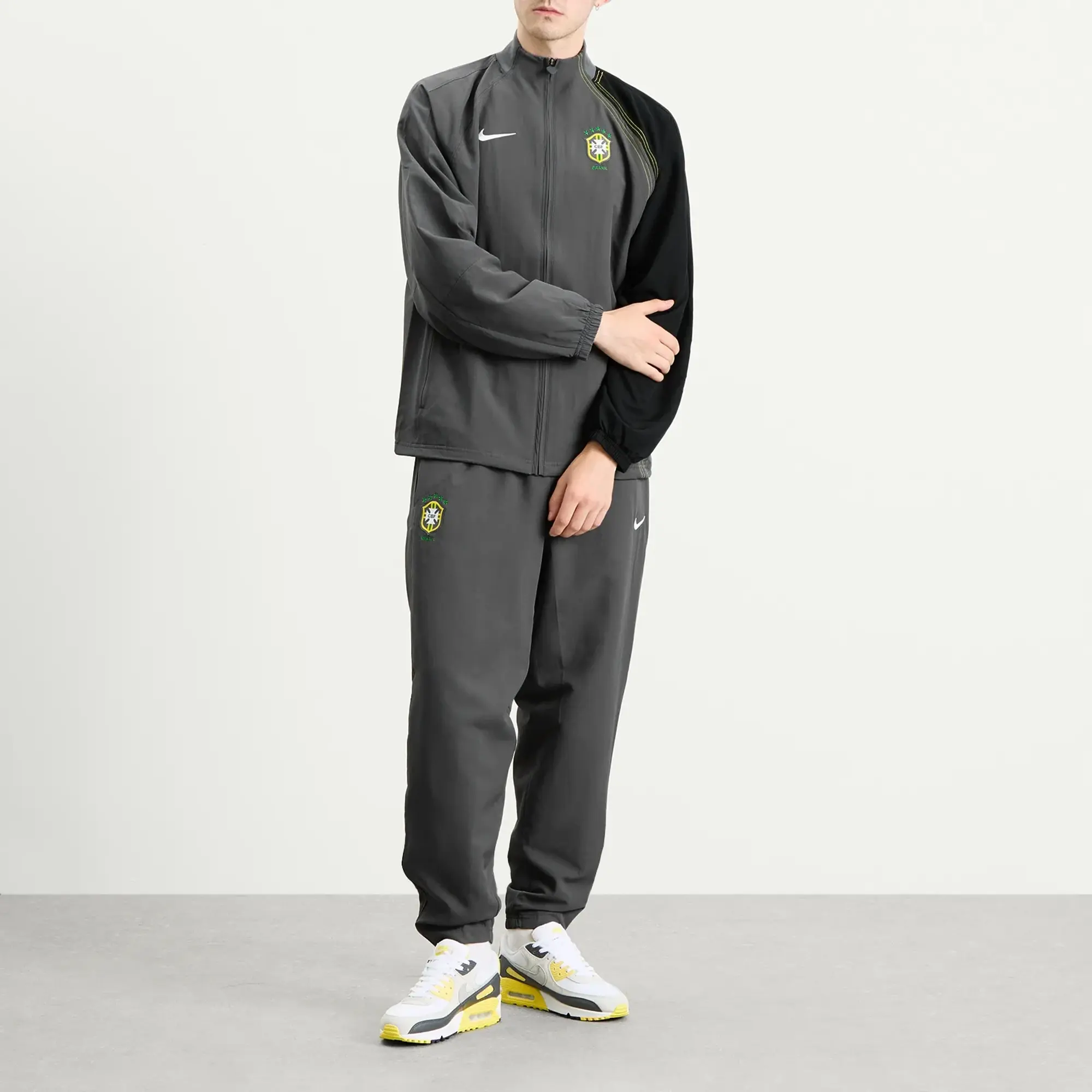 Nike Brazil Reissue Track Jacket Grey/Yellow/White