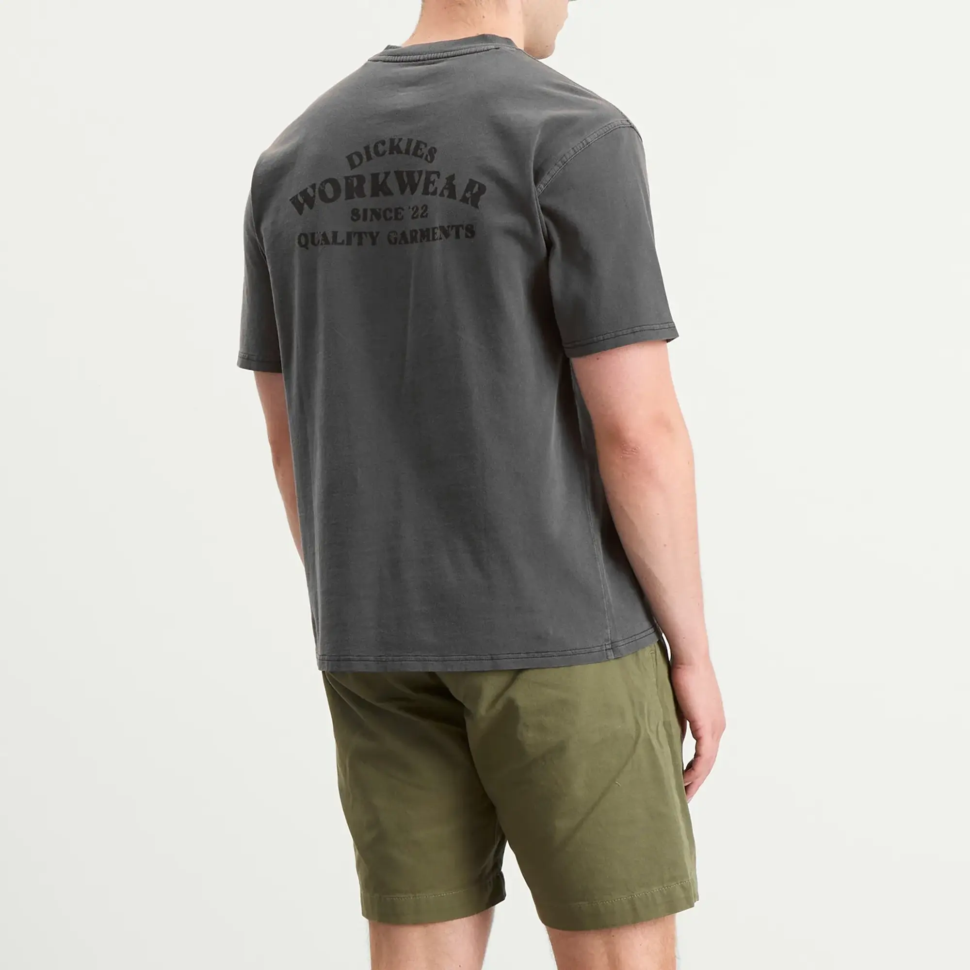 Dickies Men's Christiana Garment Dyed T-Shirt Black