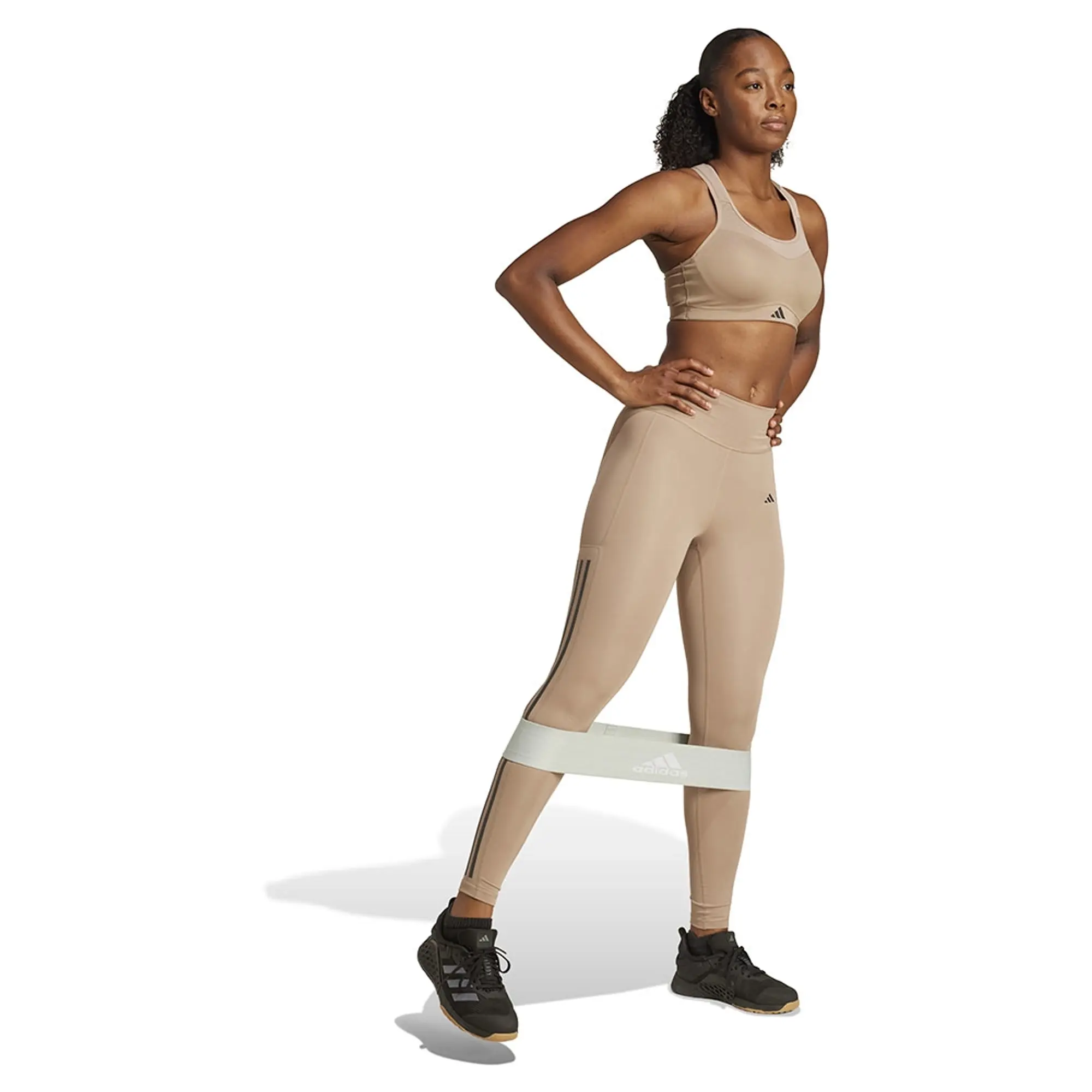 Adidas Optime 3 Stripes Leggings