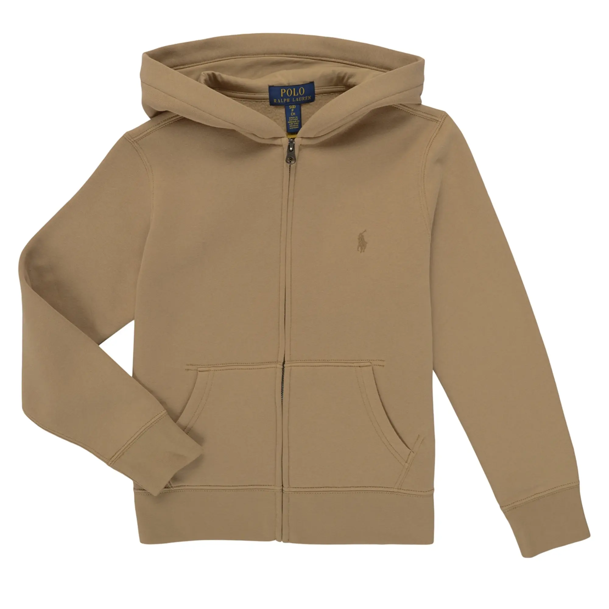 Polo Ralph Lauren  FZ HOOD-TOPS-KNIT  girls's Children's Sweatshirt in Beige