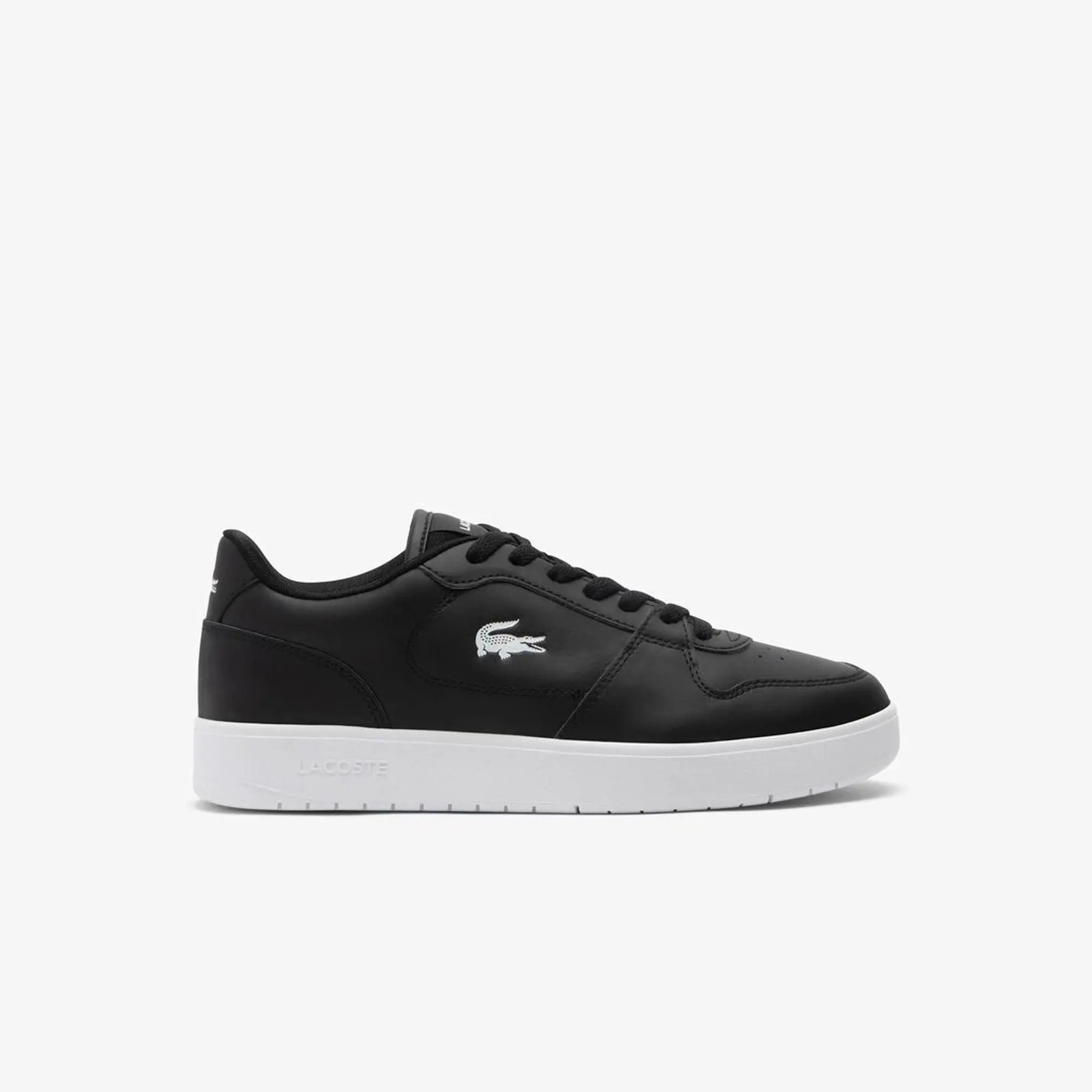 Lacoste Men's Court Ace Leather Sneakers - Black & White