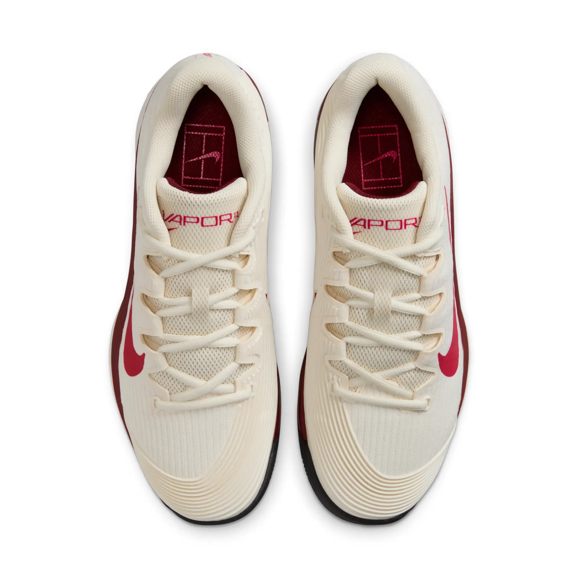 Nike Vapor 12 Women's Hard Court Tennis Shoes - Brown