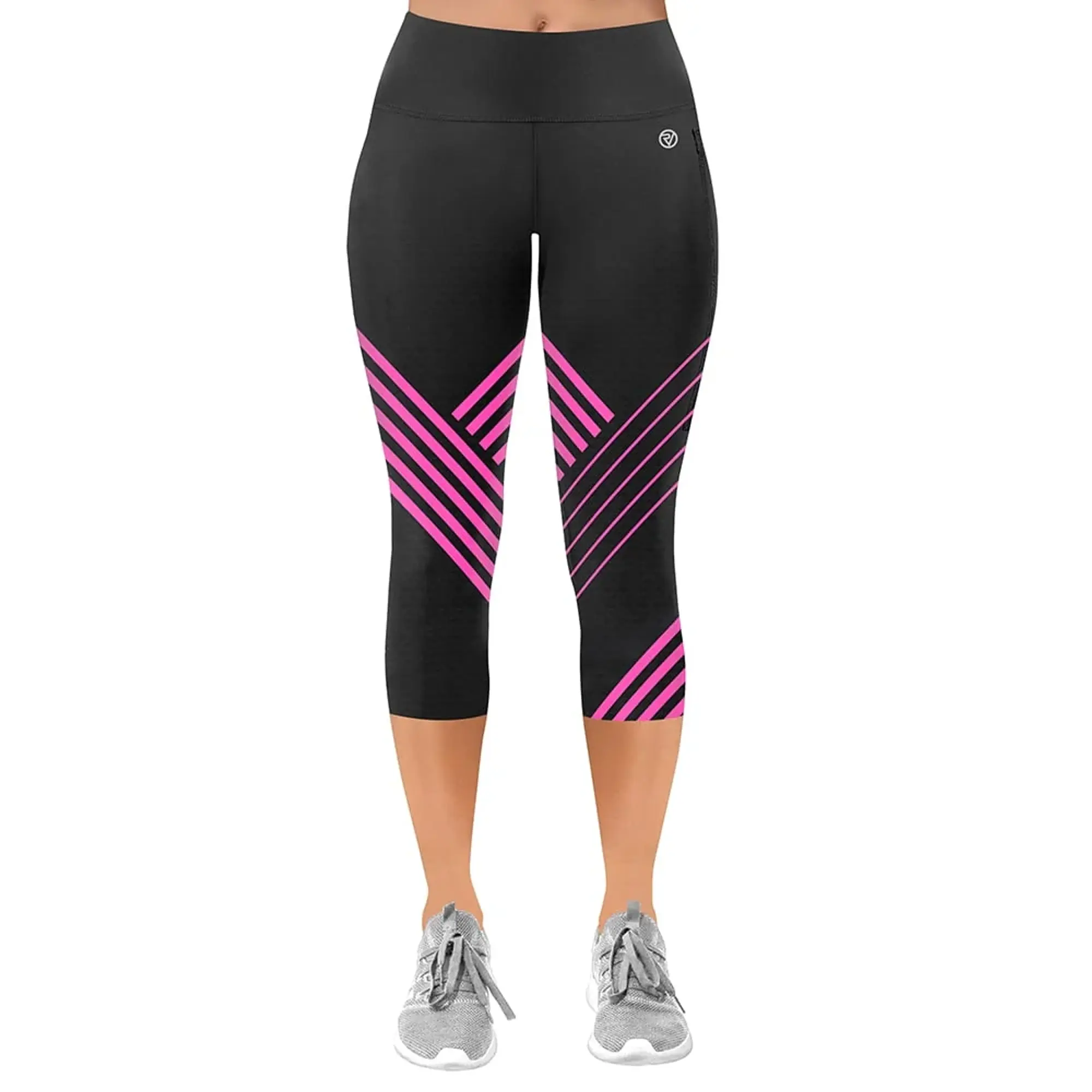 Women's Striped Running Leggings