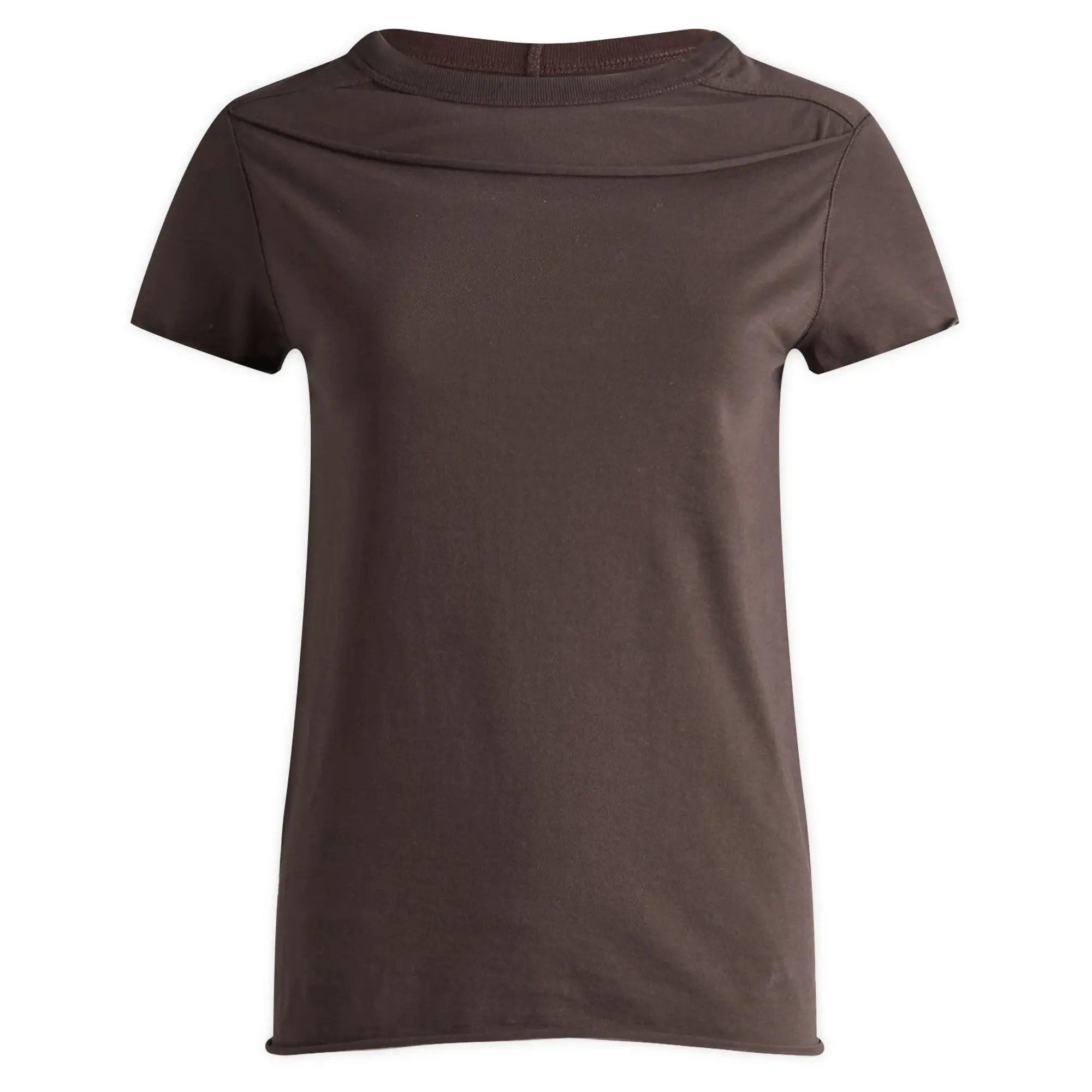 Rick Owens Women's Cropped Level T-Shirt Darkdust