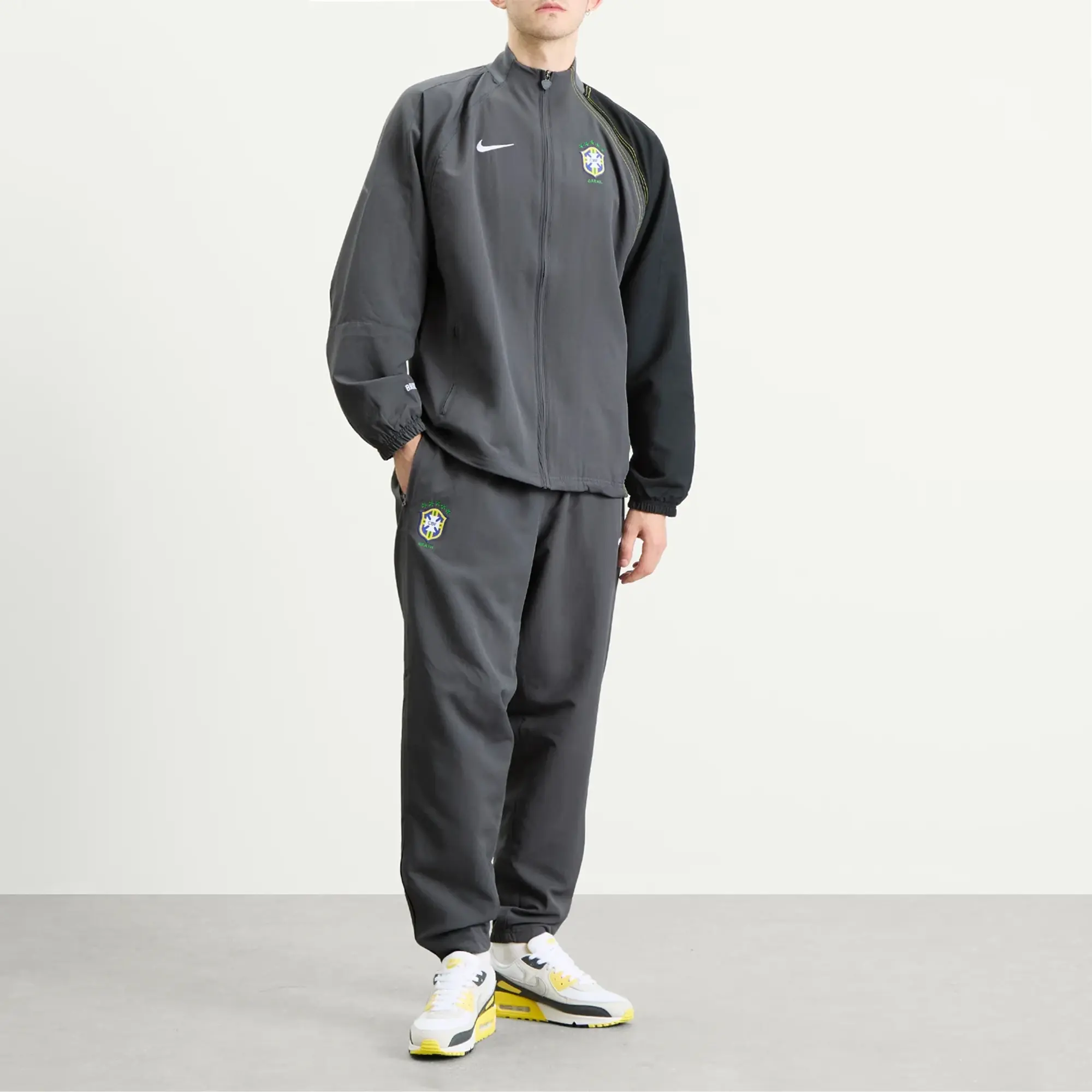 Nike Brazil Reissue Track Pant Grey/Yellow/White