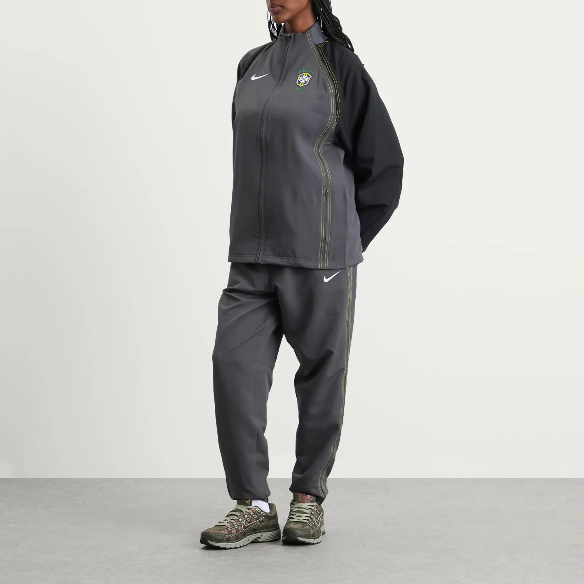 Nike Brazil Reissue Track Pant Grey/Yellow/White
