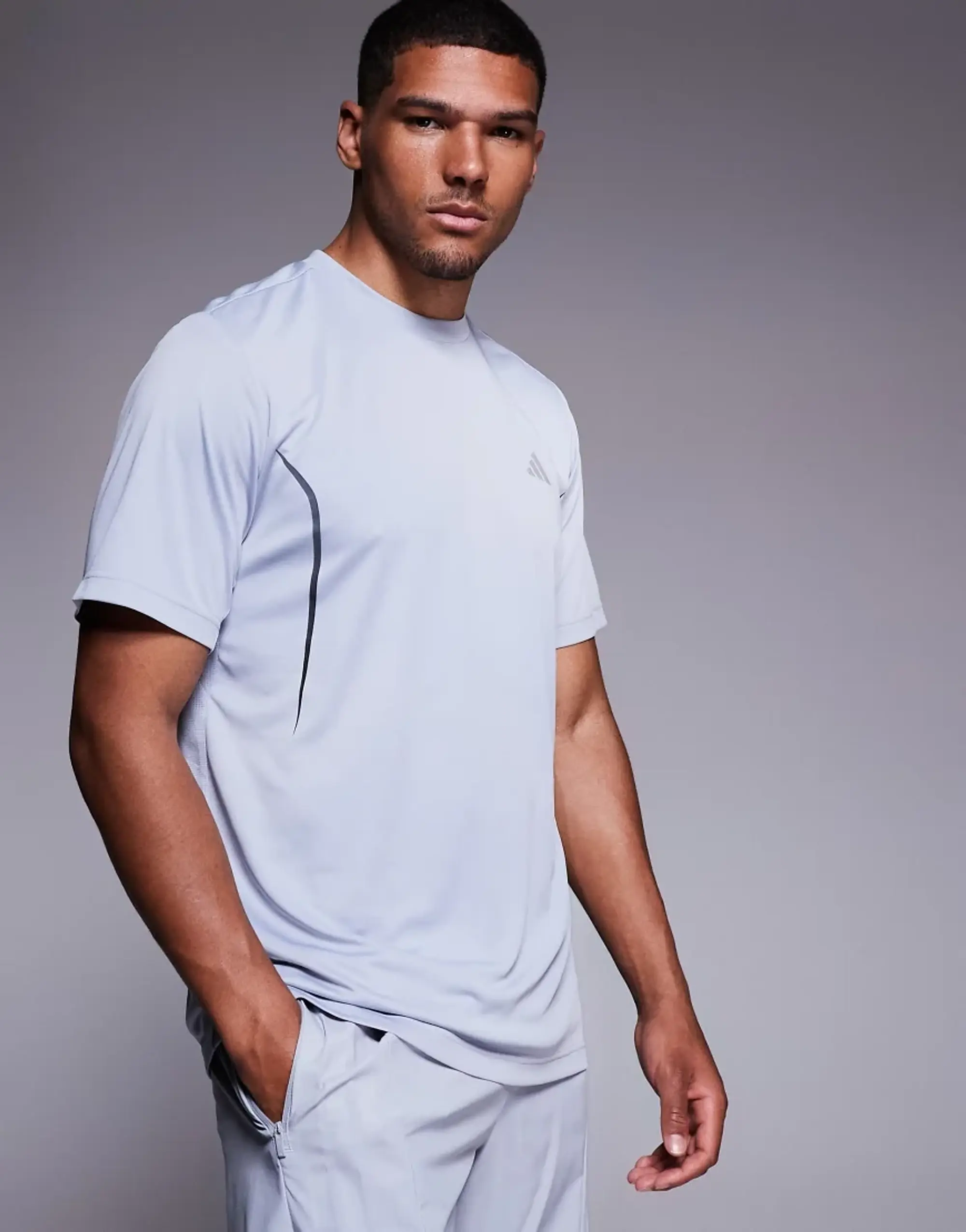 Adidas Training Tech T-Shirt In Grey