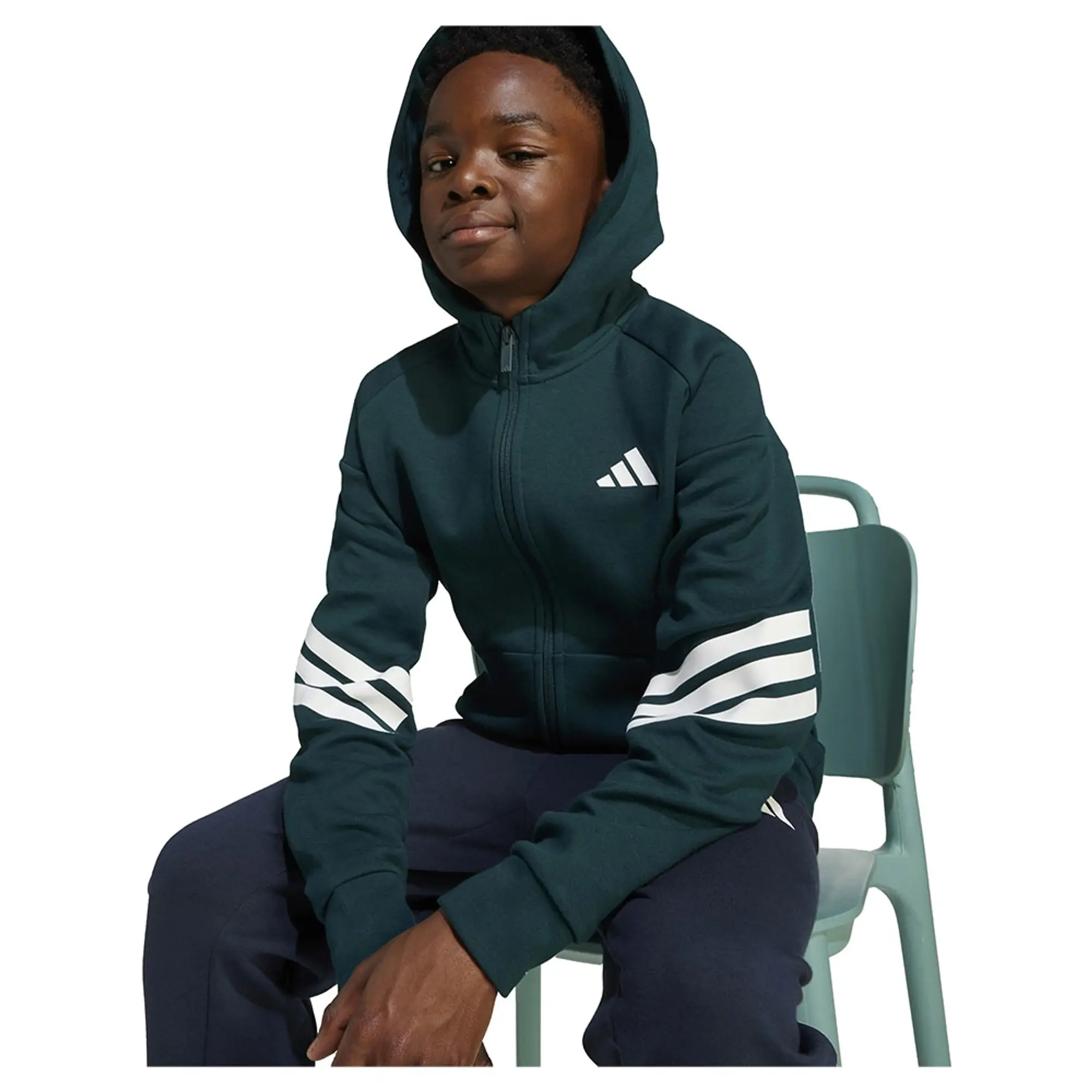 Adidas Future Icons 3 Stripes Full Zip Sweatshirt