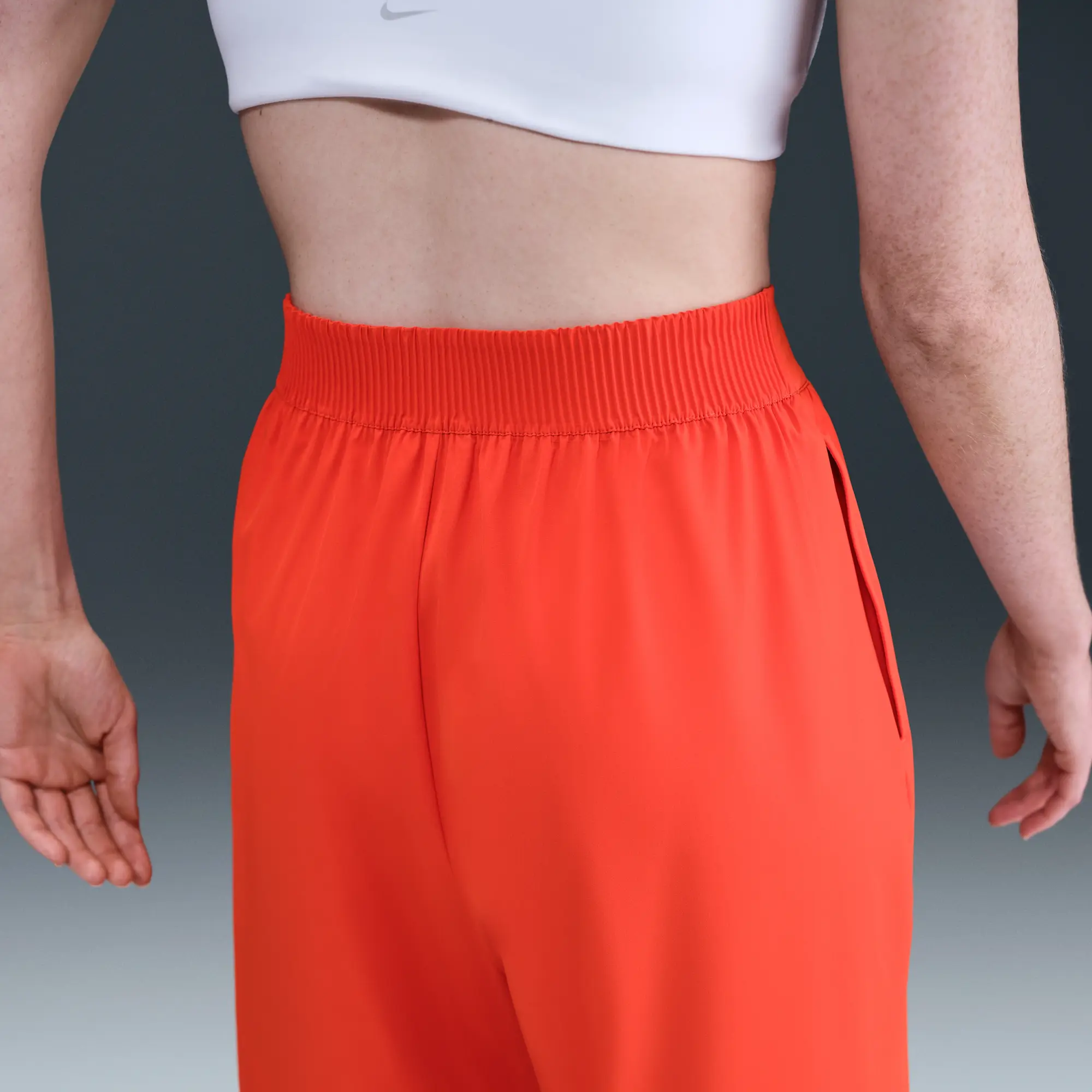 Nike 24.7 PerfectStretch Dri-FIT High-Waisted Loose Wide-Leg Trousers - Picante Red - Recycled Polyester Minimum