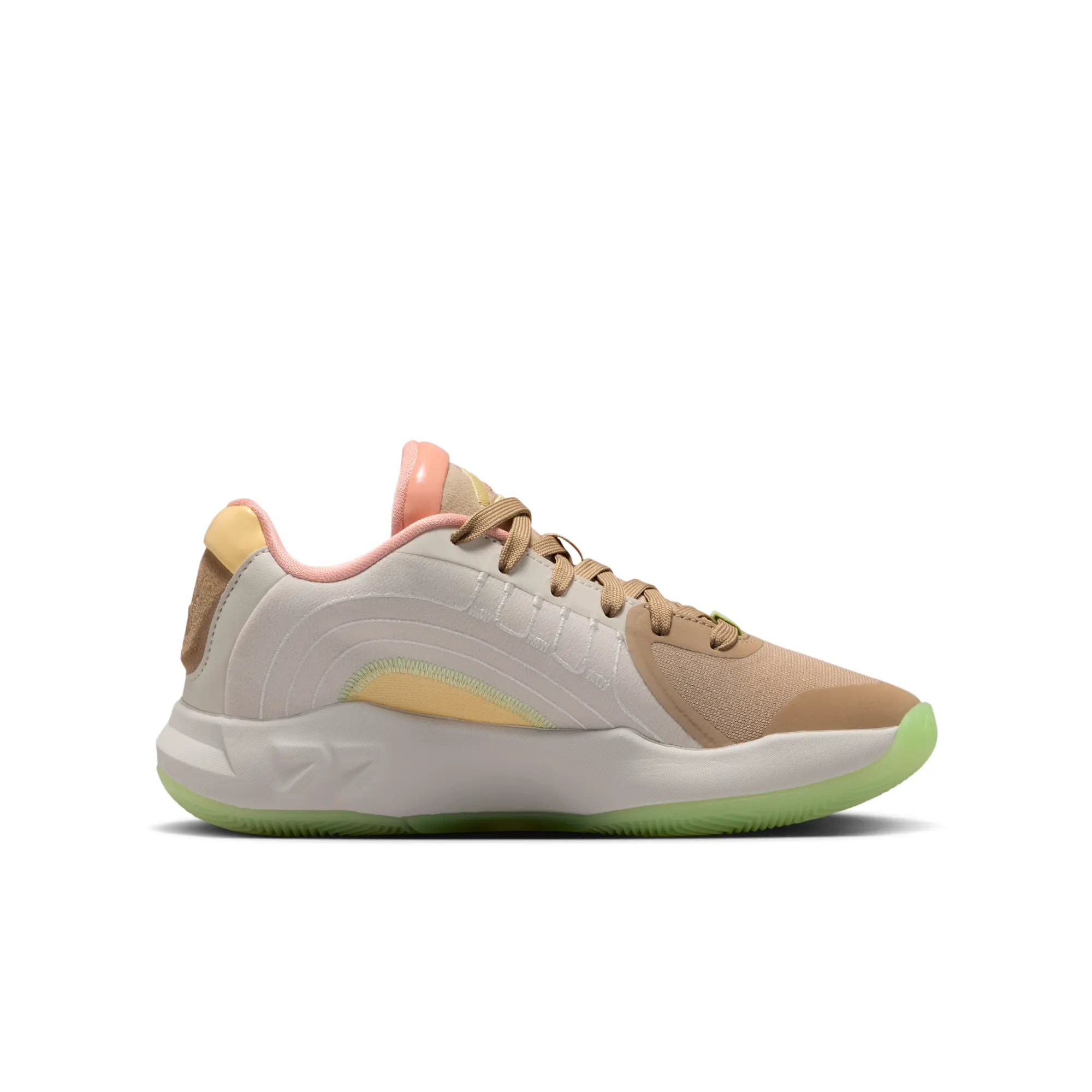 Nike Luka 4 'Light Orewood and Tangerine' Older Kids' Basketball Shoes - Light Orewood Brown
