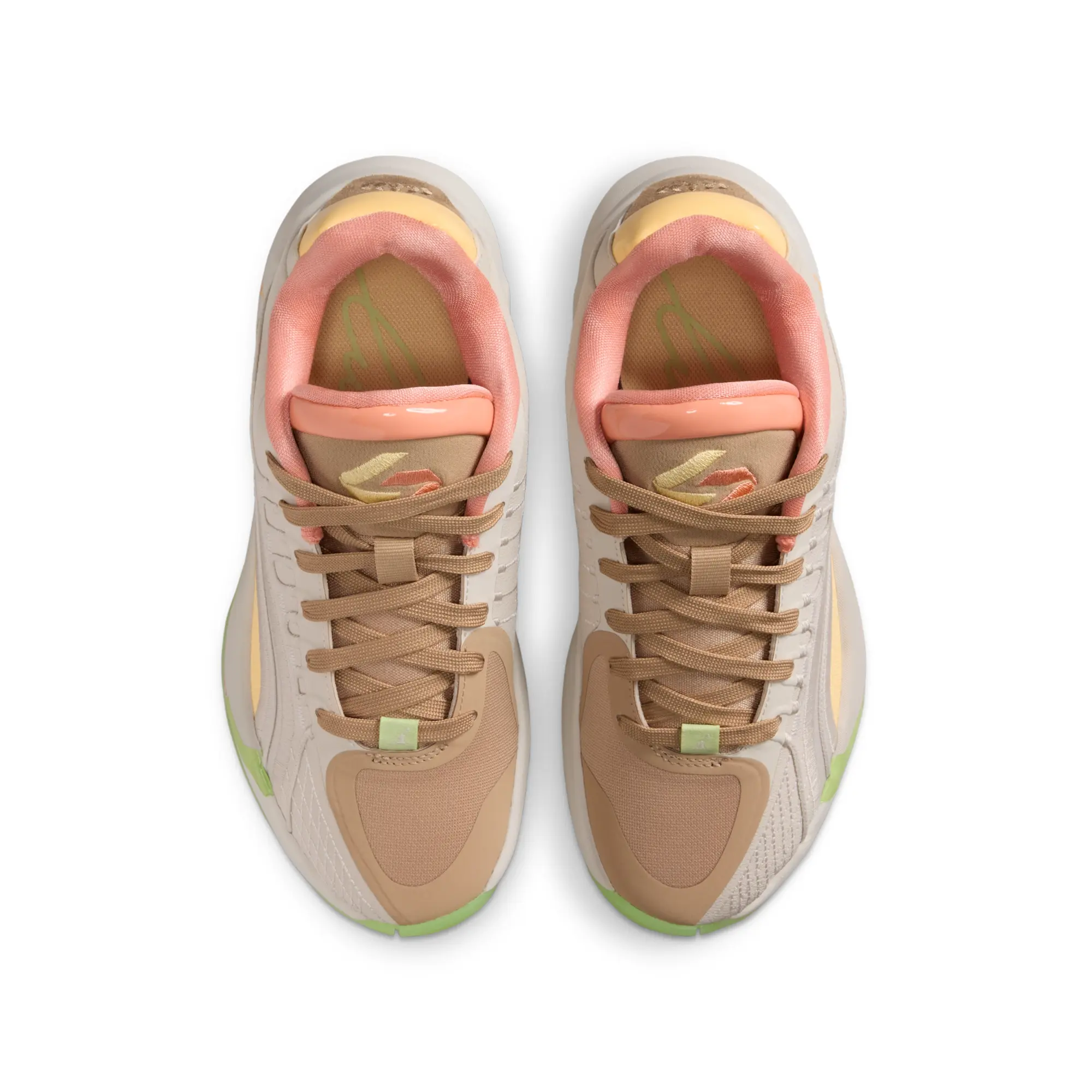 Nike Luka 4 'Light Orewood and Tangerine' Older Kids' Basketball Shoes - Light Orewood Brown