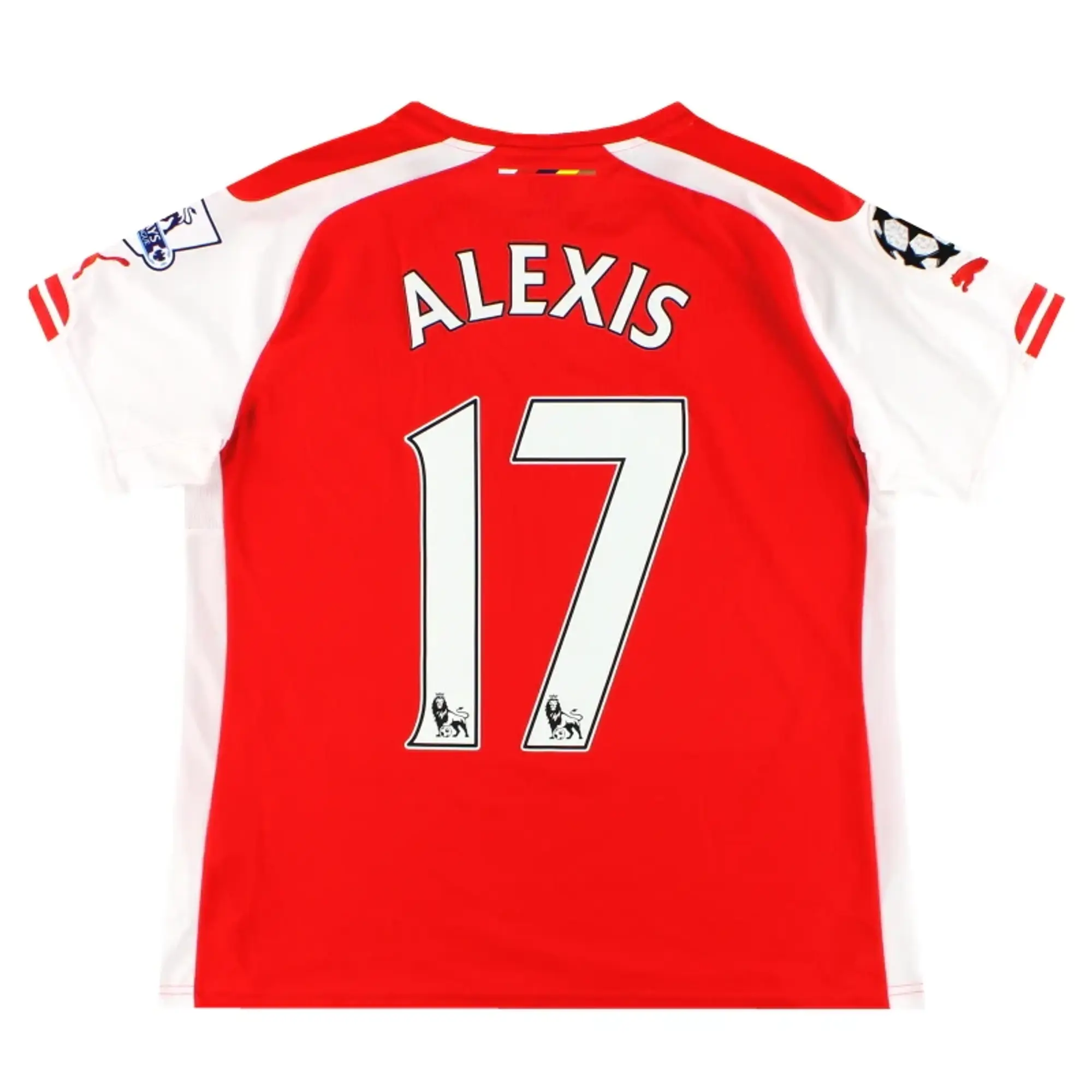 2014-15 Arsenal Puma Women's Home Shirt Alexis #17 XL - Arsenal / Excellent 