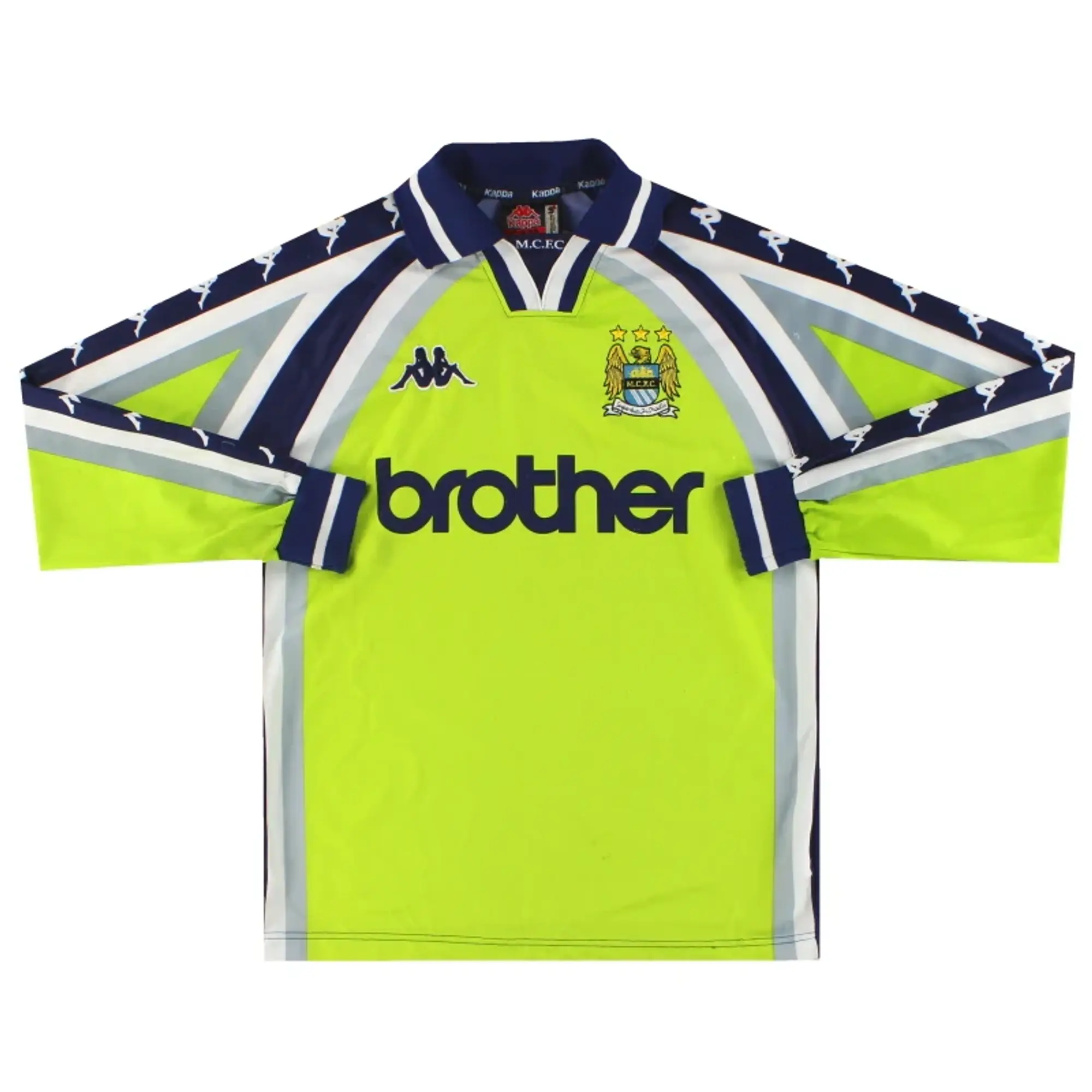 1997-99 Manchester City Kappa Goalkeeper Shirt S - Manchester City / Good 