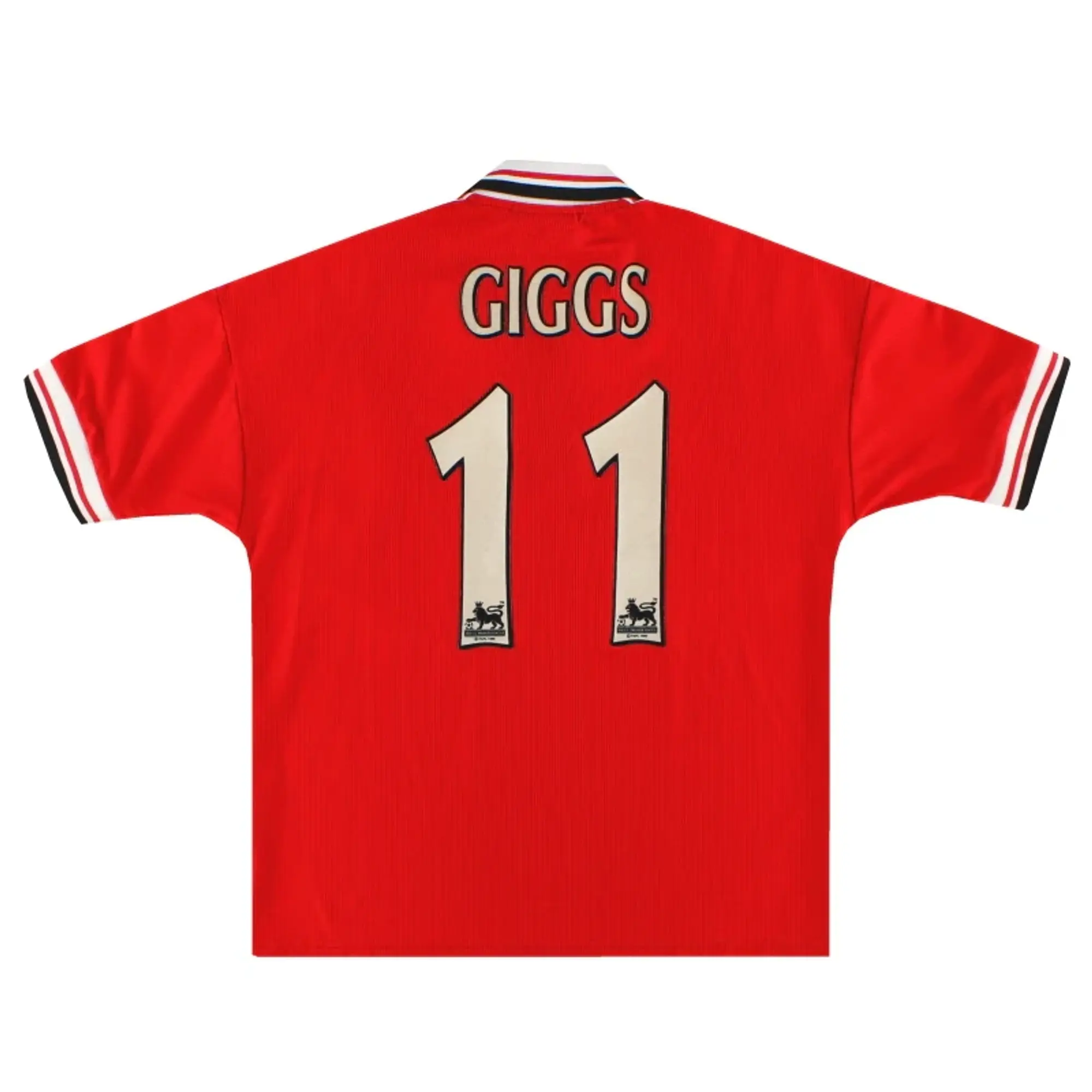 1998-00 Manchester United Umbro Home Shirt Giggs #11 Y - Manchester United / Excellent 