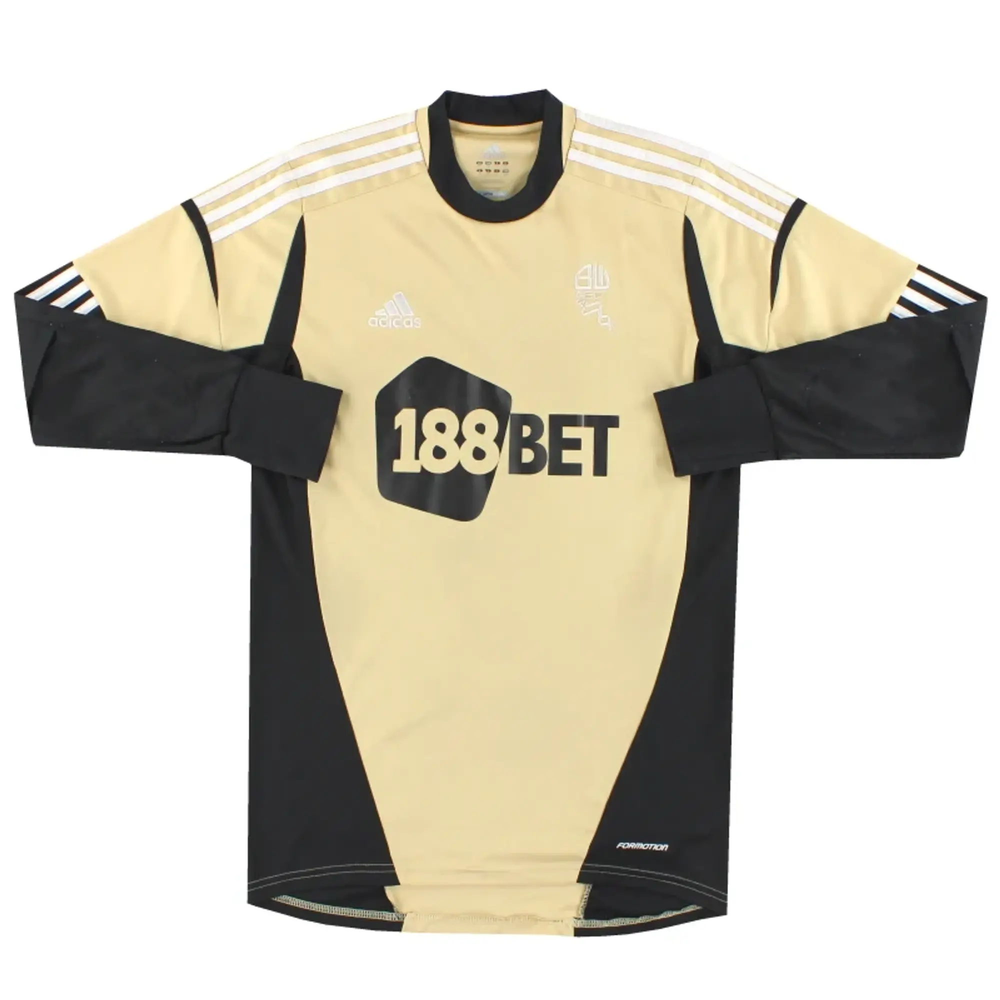 2012-13 Bolton adidas Player Issue Goalkeeper Shirt #1 L/S M - Bolton Wanderers / Excellent 