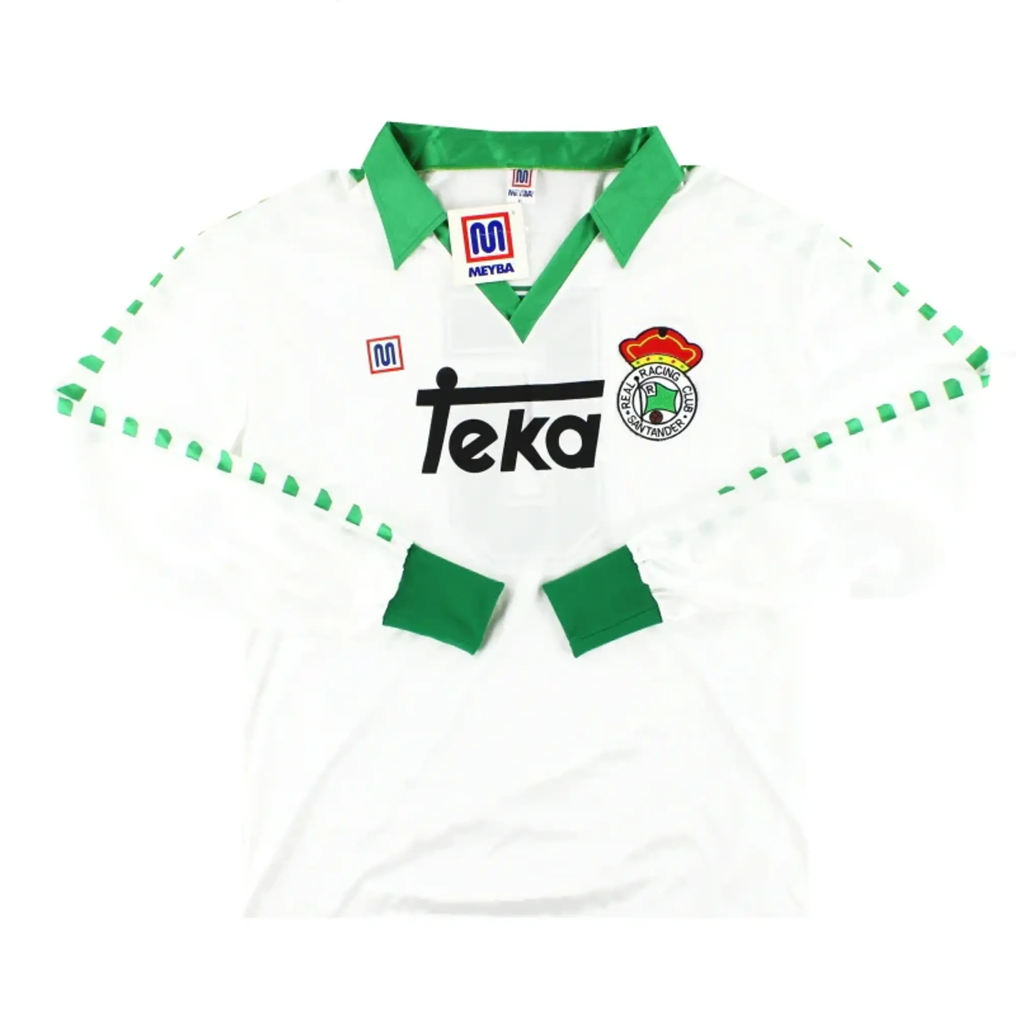 1987-88 Racing Santander Player Issue Home Shirt #5 L/S *w/tags* XL - Other Spanish Clubs / w/tags 
