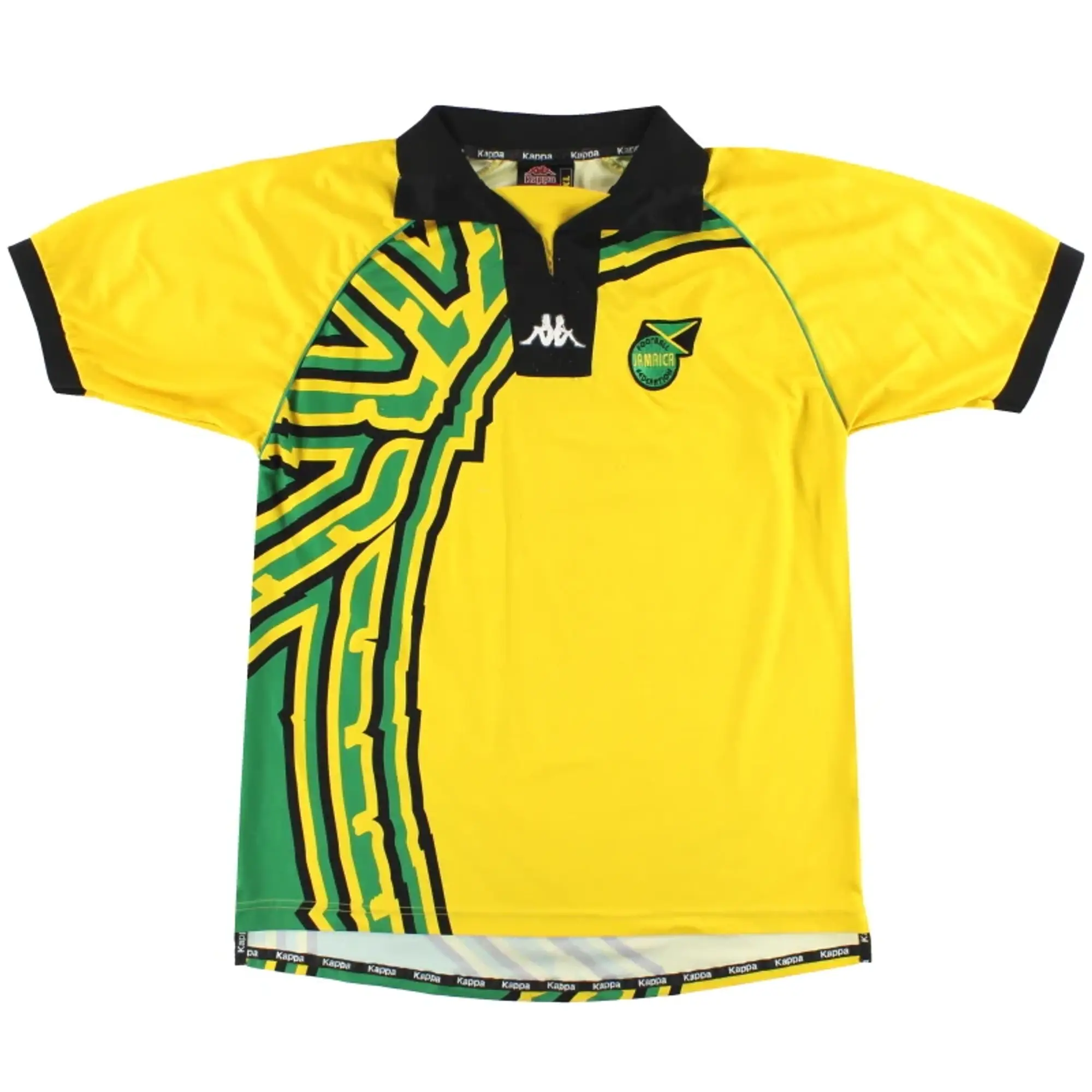 1998-00 Jamaica Kappa Home Shirt XL - Jamaica / Very Good 