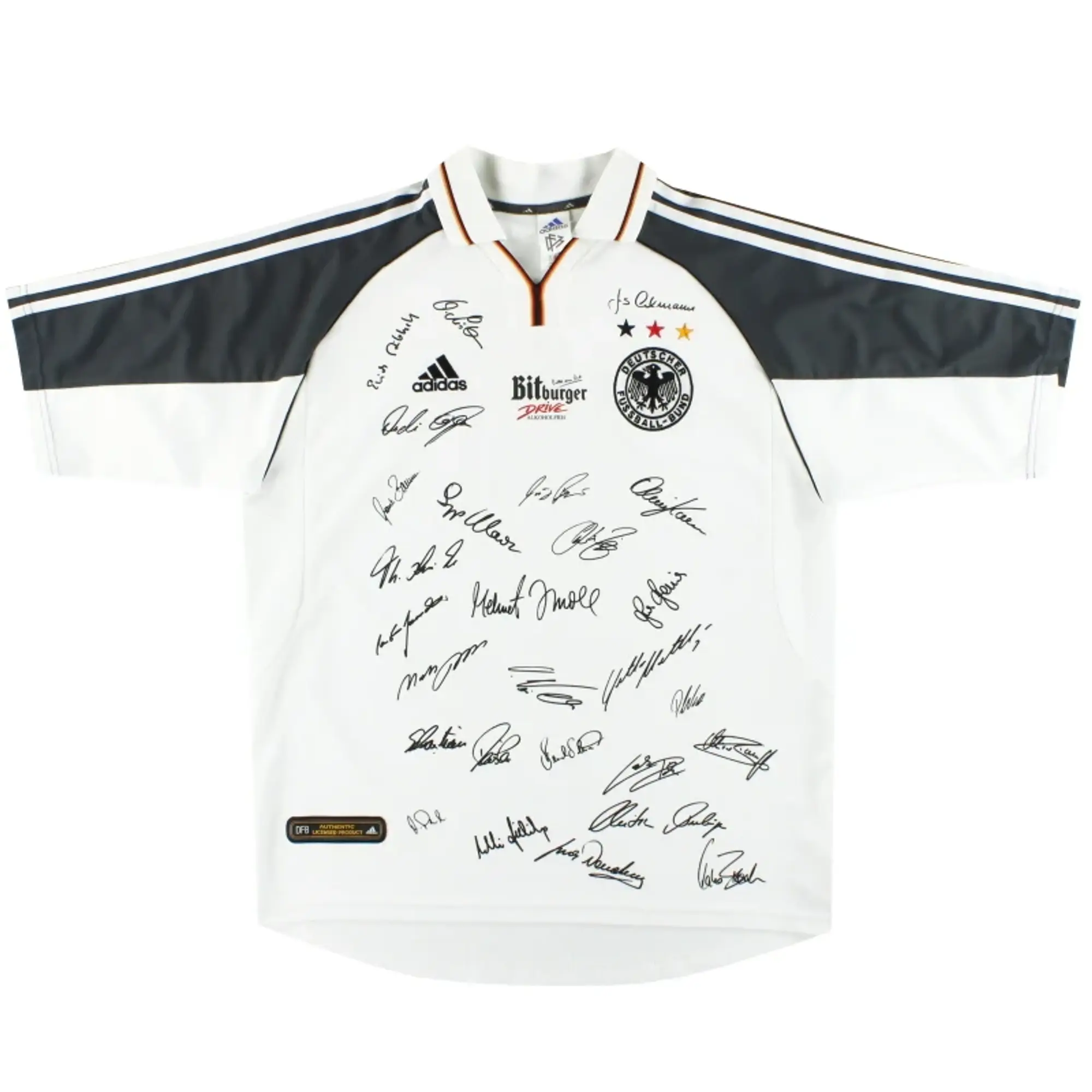 2000-02 Germany adidas 'Squad Signed' Home Shirt L - Germany / Excellent 
