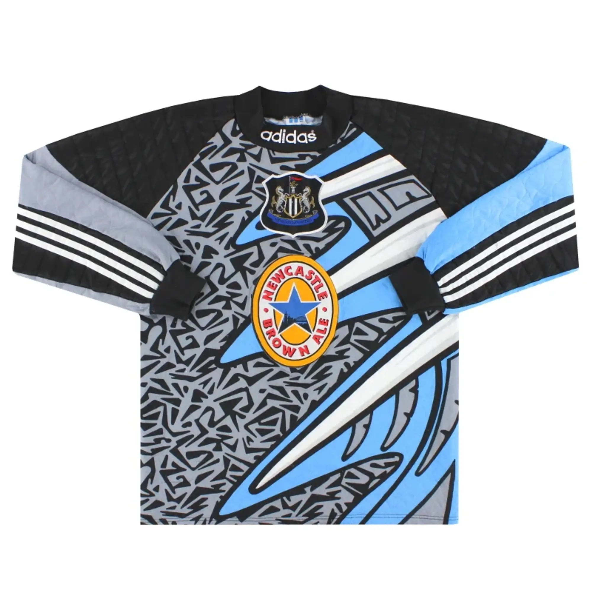 1995-96 Newcastle adidas Goalkeeper Shirt S - Newcastle United / Excellent 