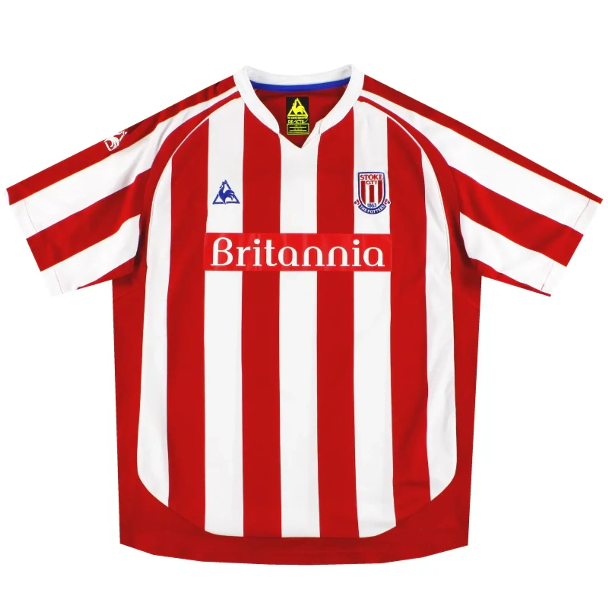 2009-10 Stoke Le Coq Sportif Home Shirt L - Stoke City / Excellent 