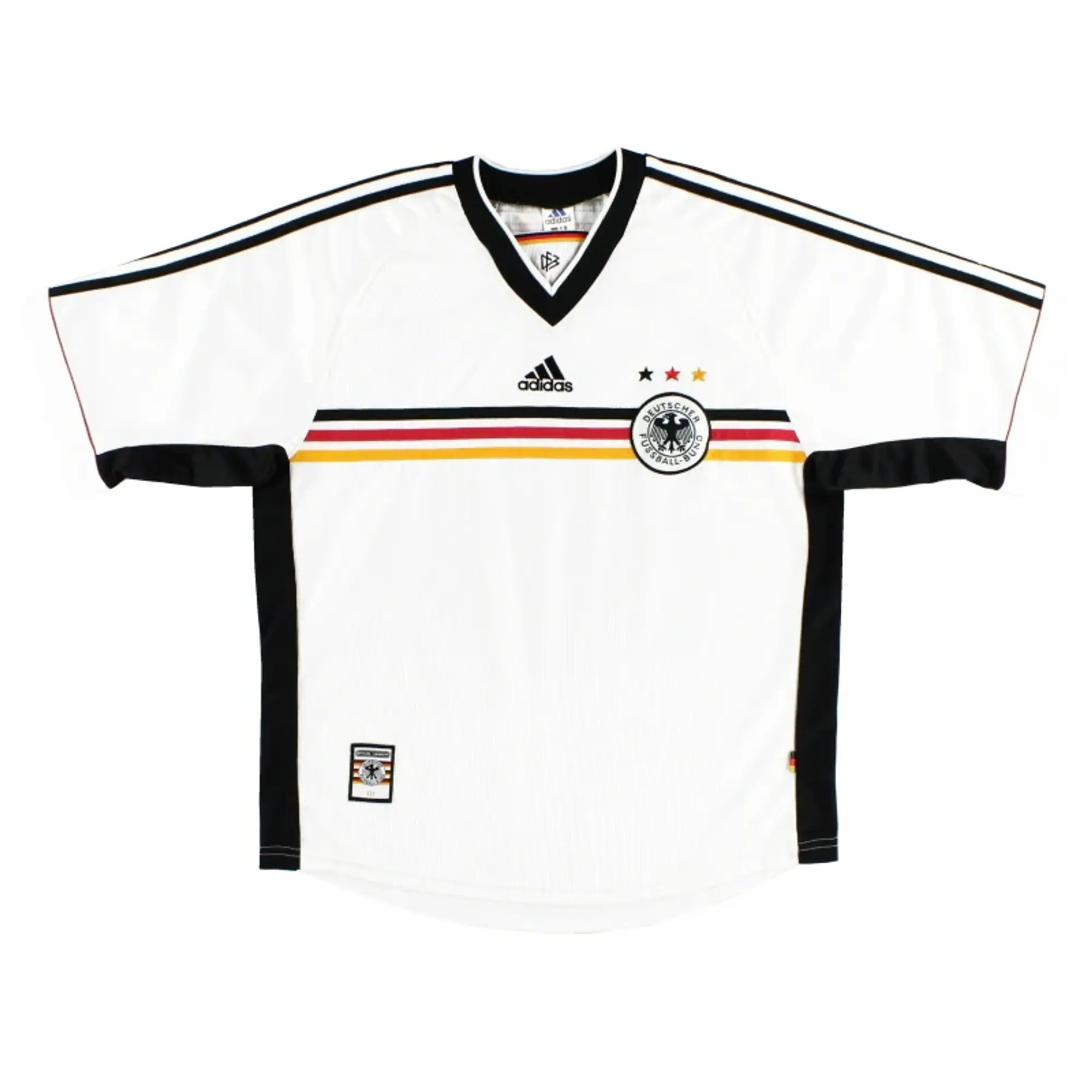 1998-00 Germany adidas Home Shirt XL - Germany / Very Good 