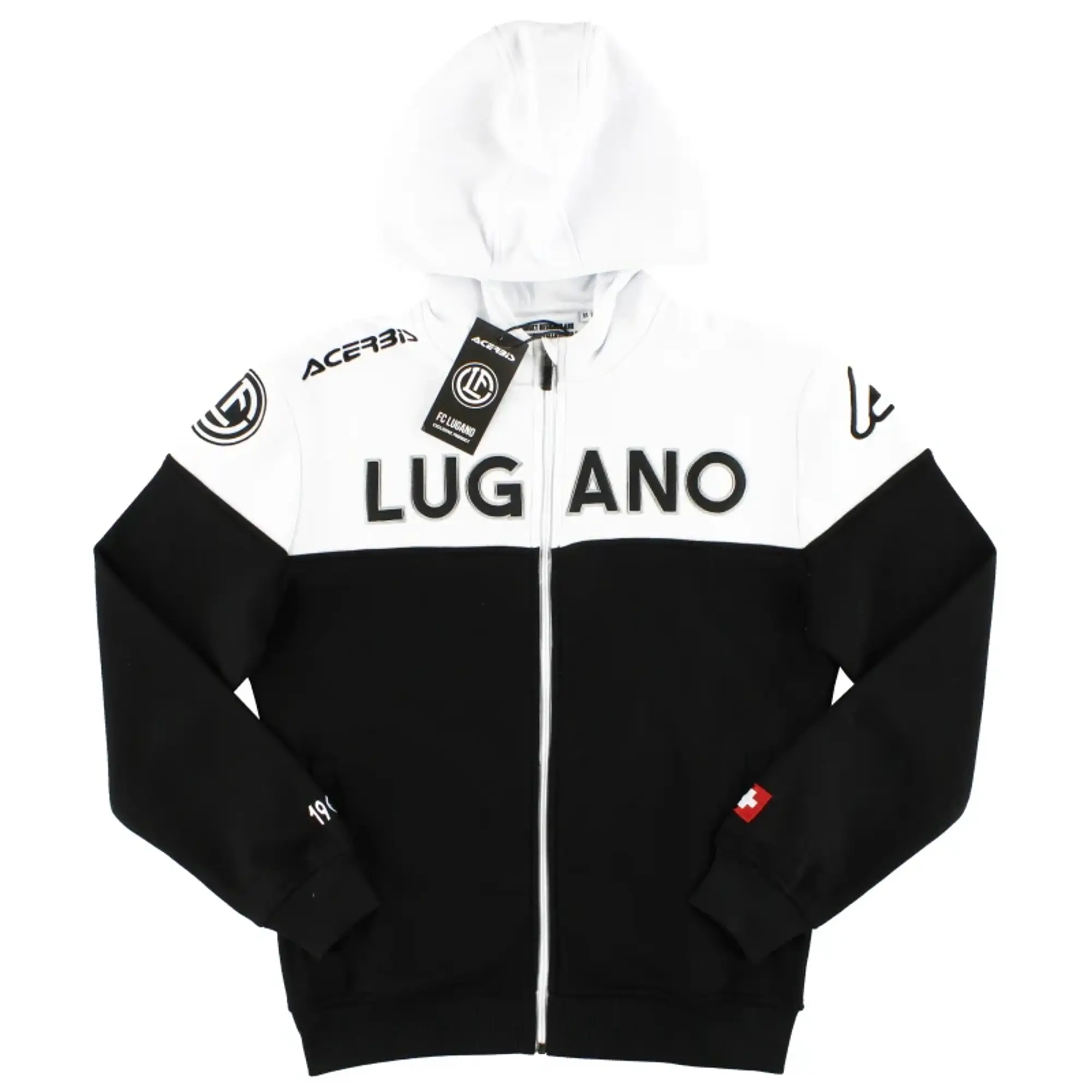 2018-19 FC Lugano Acerbis Full Zip Hoodie *BNIB* - Other European Clubs / BNIB 