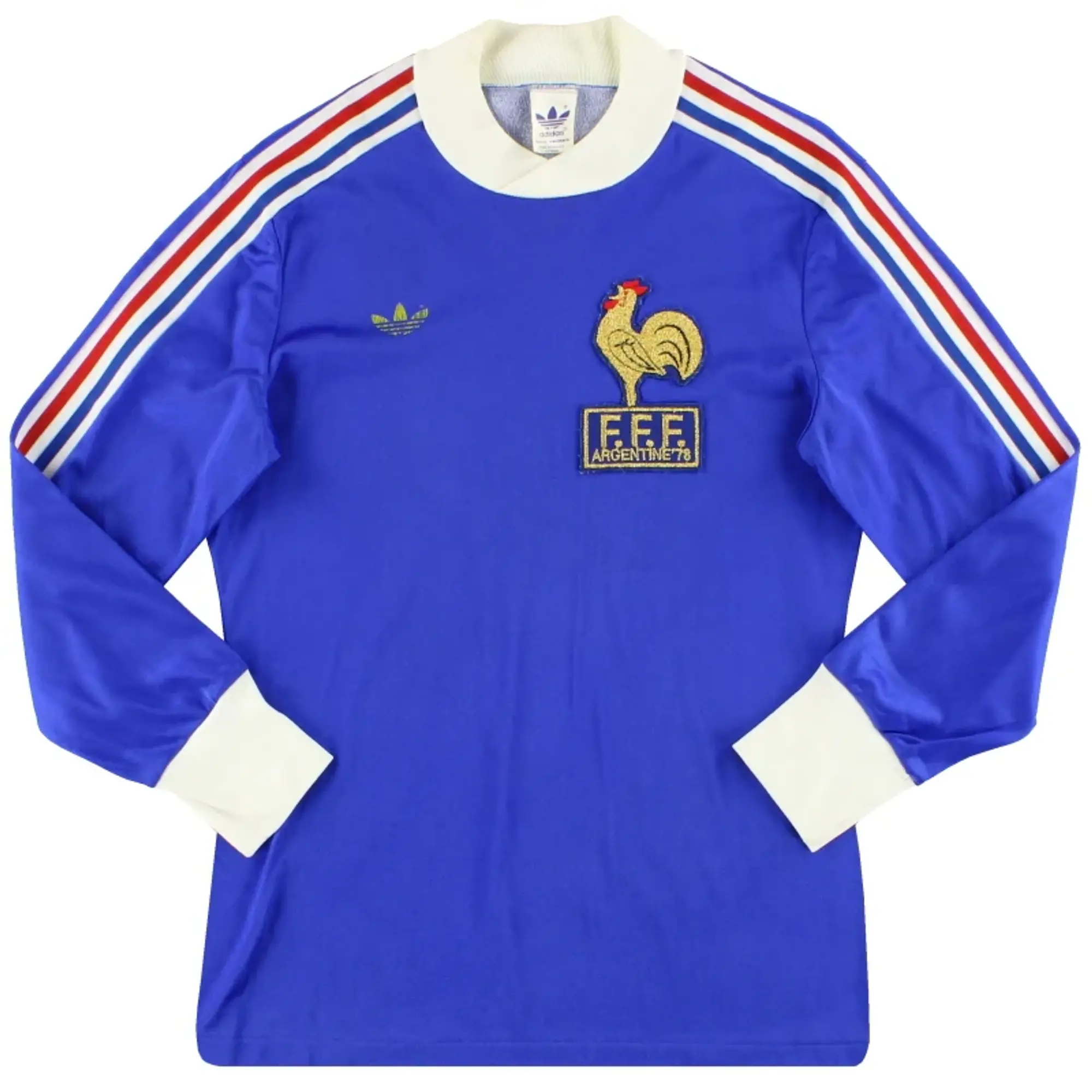 1978 France adidas 'Argentine '78' Home Shirt L/S S - France / Excellent 