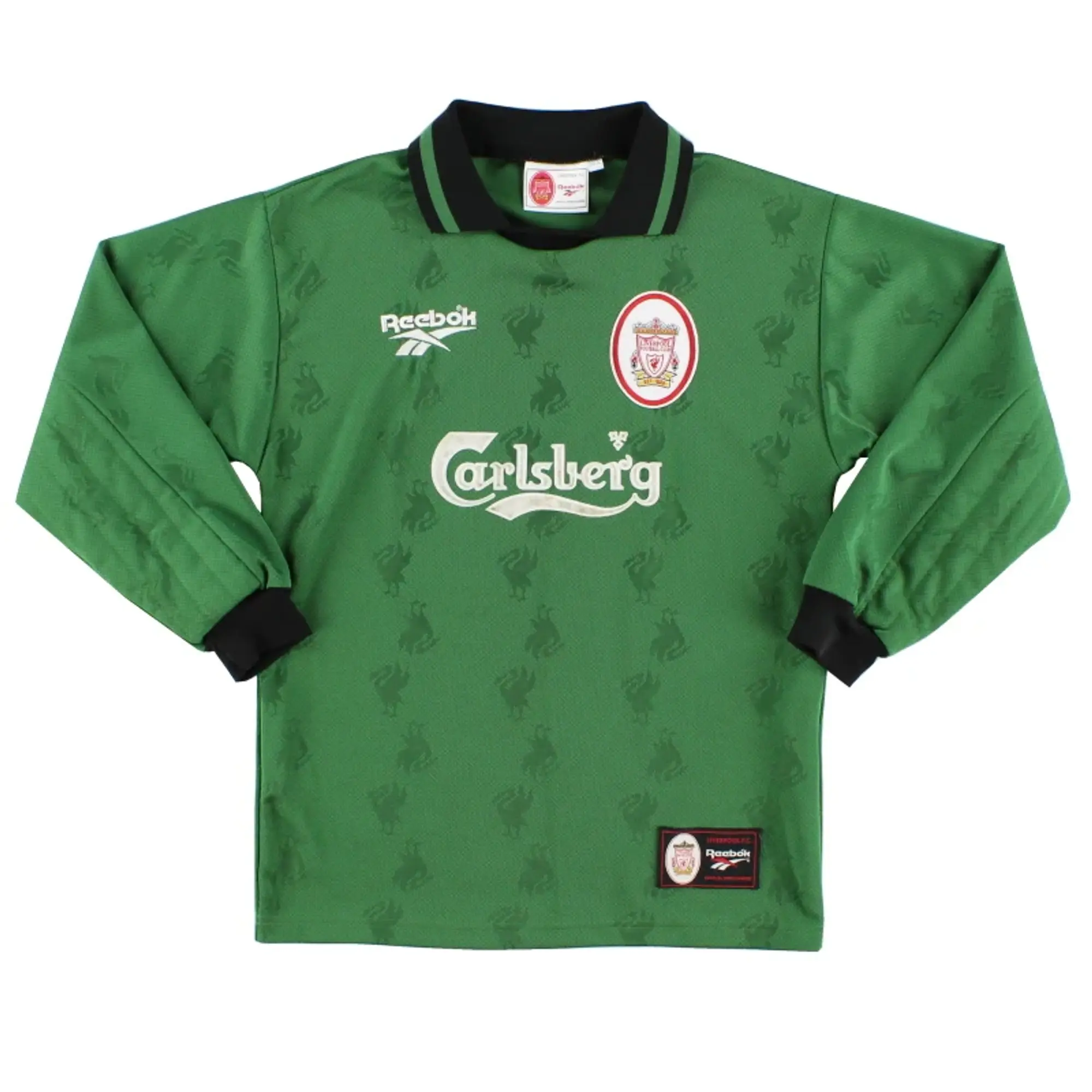 1996-97 Liverpool Reebok Goalkeeper Shirt Y - Liverpool / Excellent 