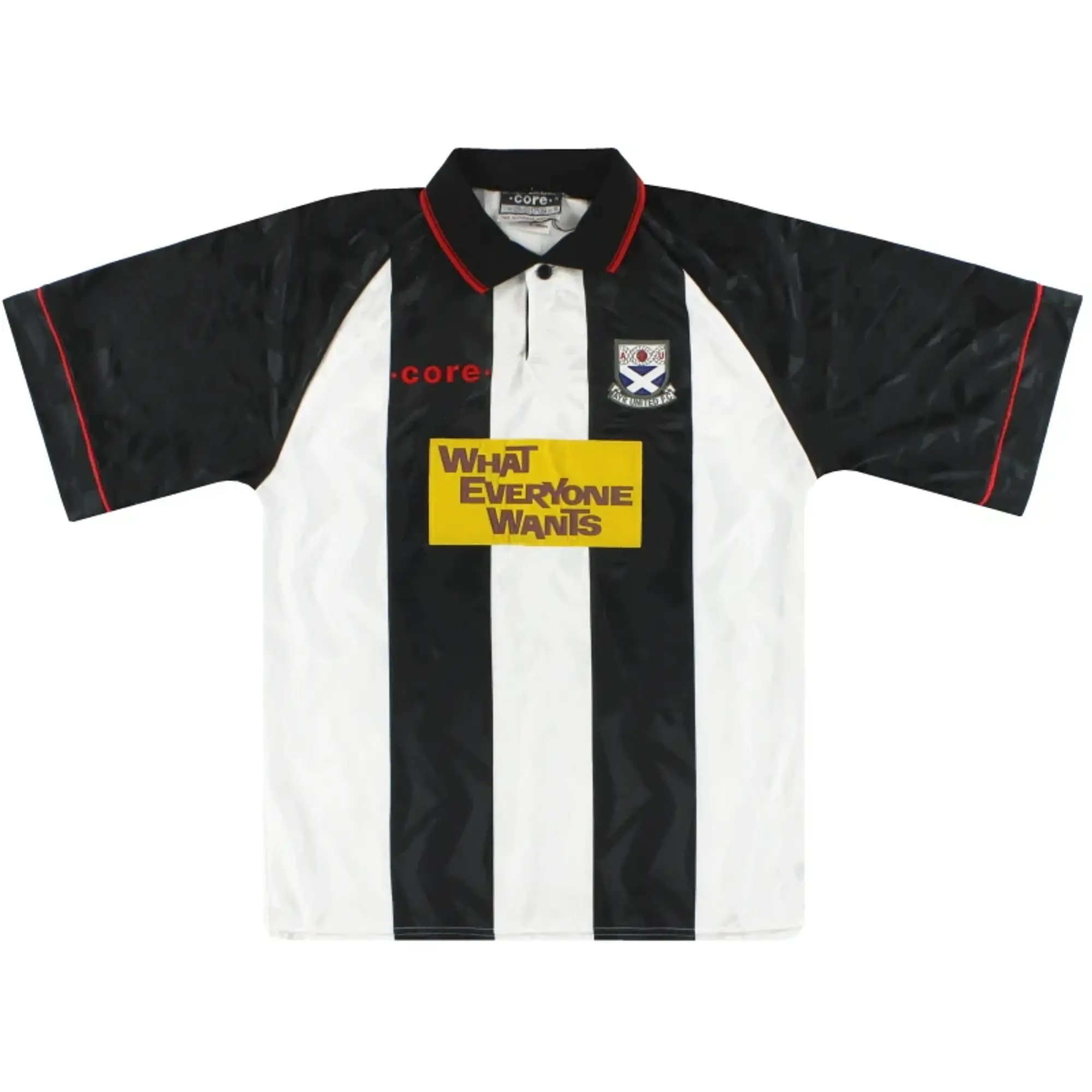 1994-95 Ayr United Home Shirt M - Other Scottish Clubs / Excellent 