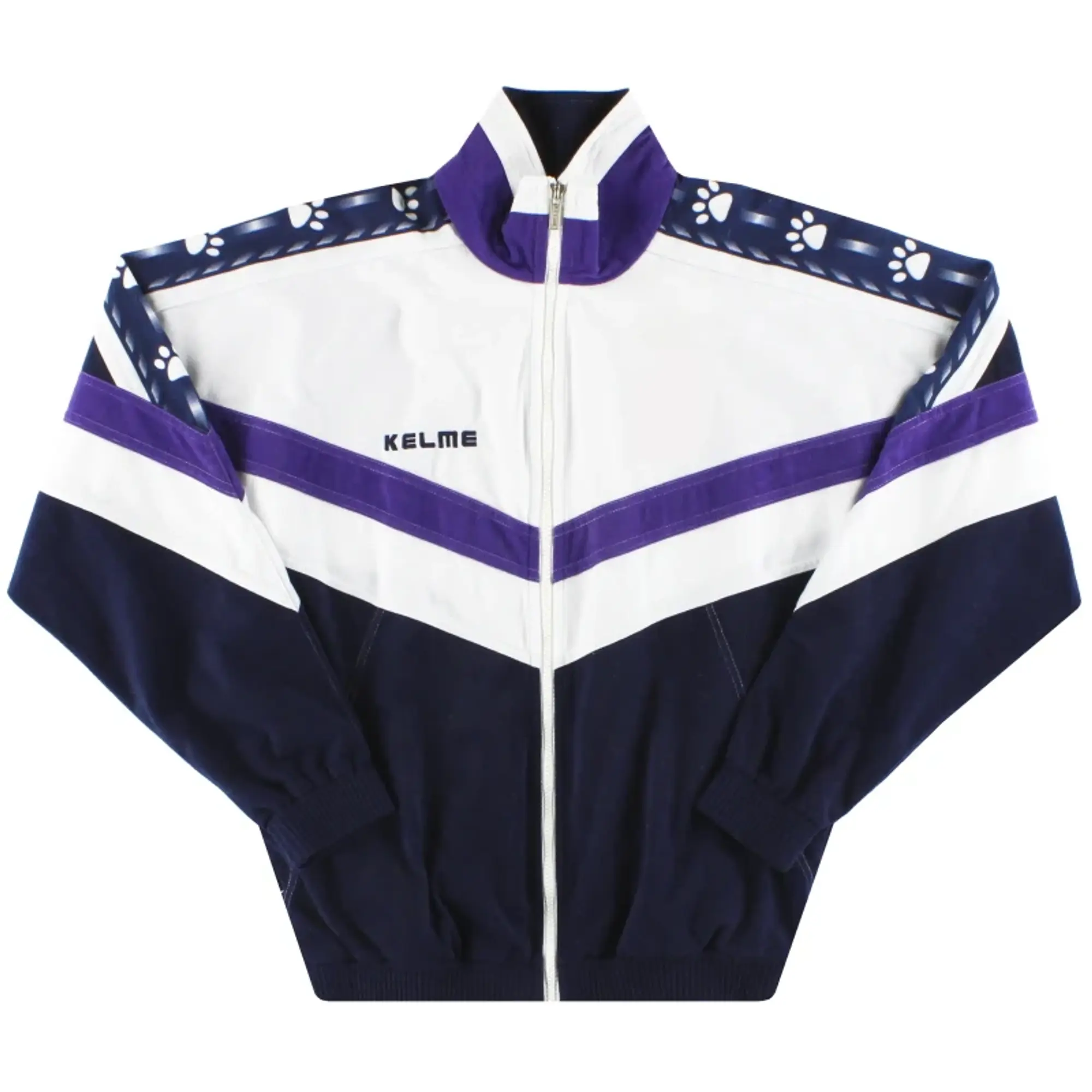 1996-97 Real Madrid Kelme Track Jacket L - Real Madrid / Very Good 