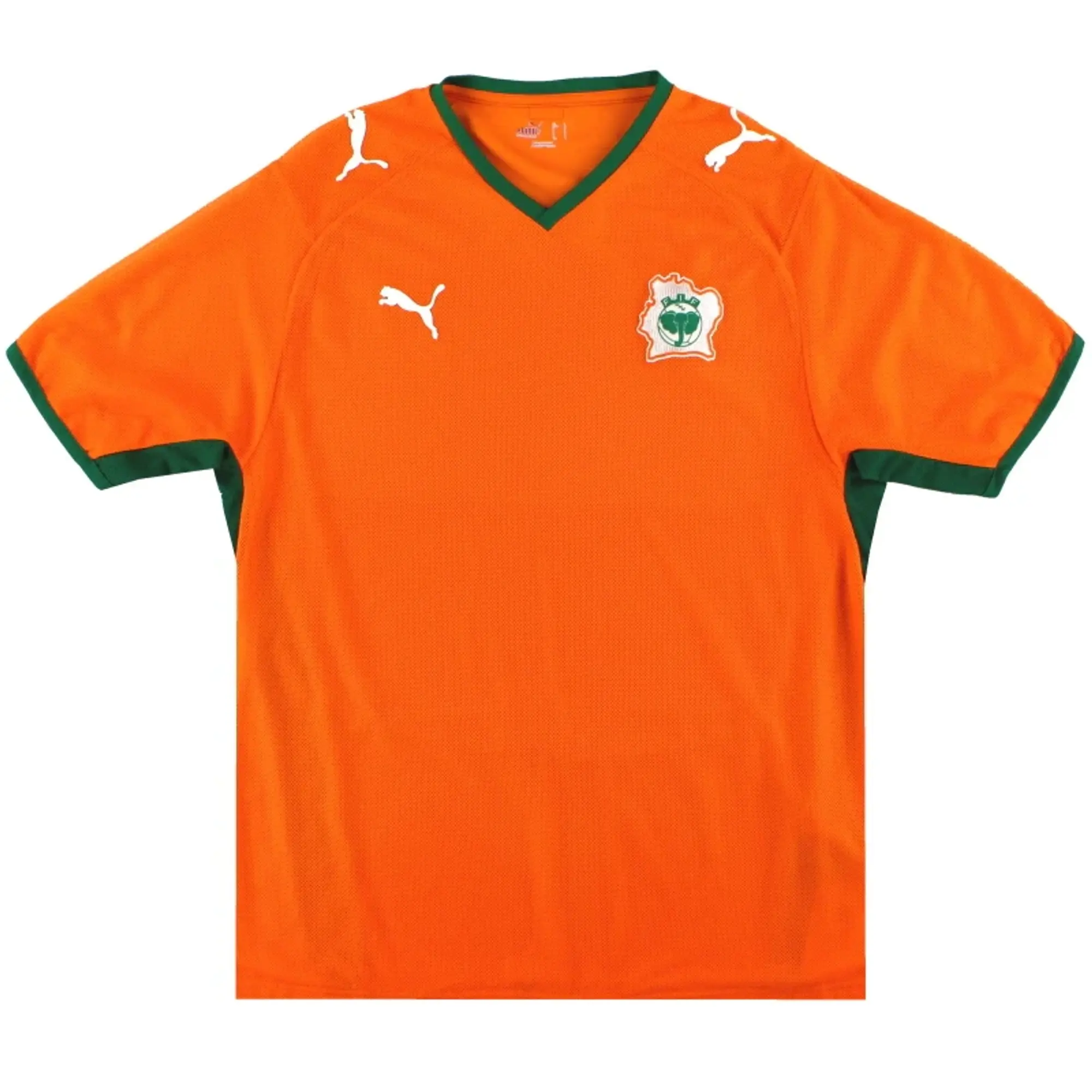 2007-09 Ivory Coast Puma Home Shirt *Mint* L - African / Mint 