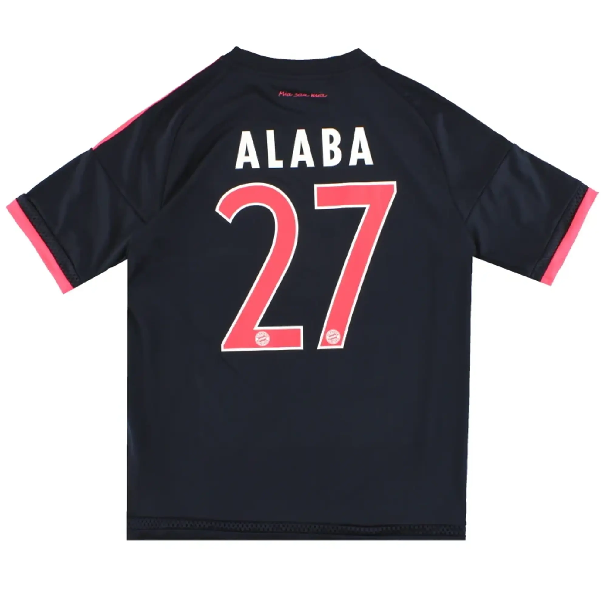2015-16 Bayern Munich adidas Third Shirt Alaba #27 Y - Bayern Munich / Excellent 