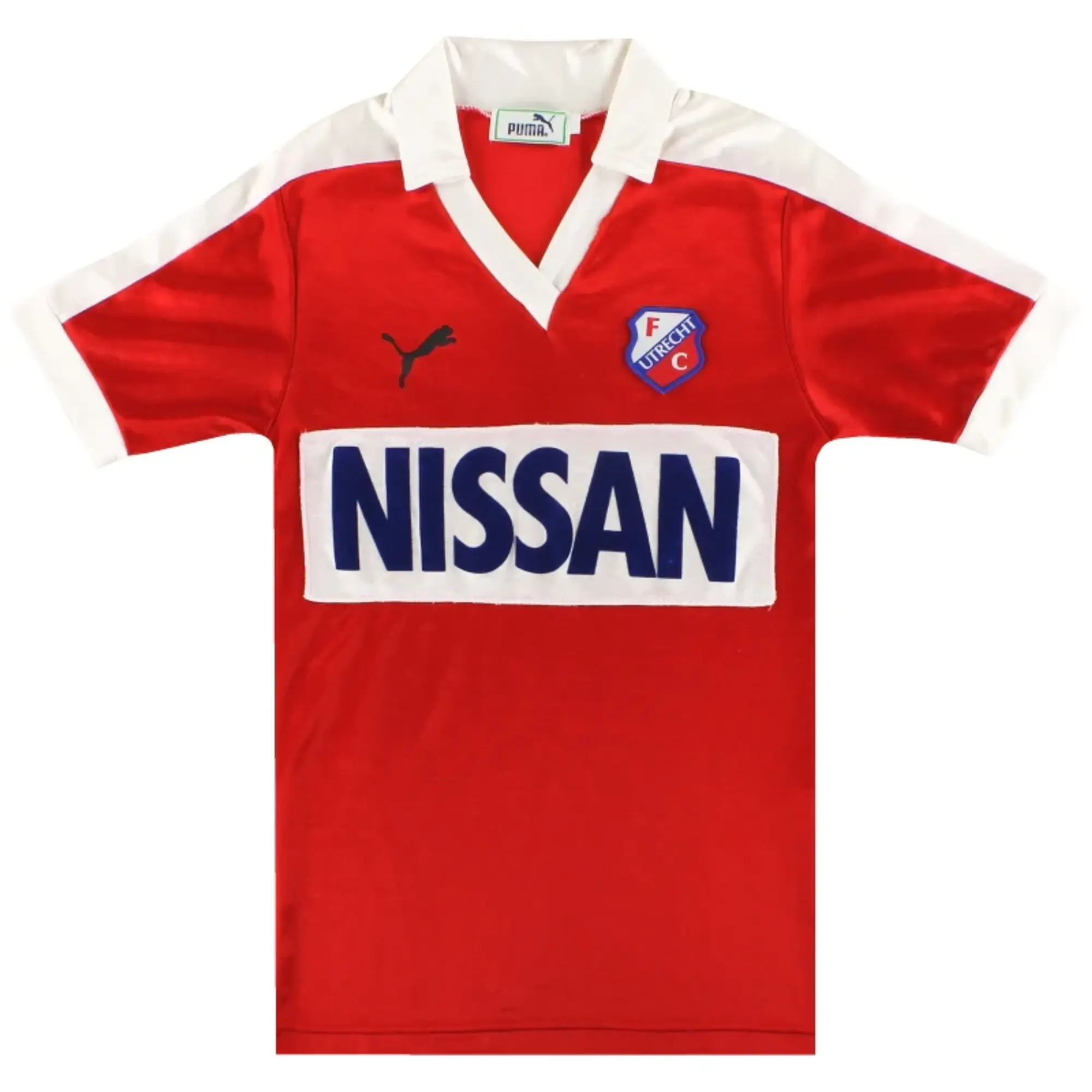 1983-88 FC Utrecht Puma Home Shirt XS - Other Dutch Clubs / Excellent 